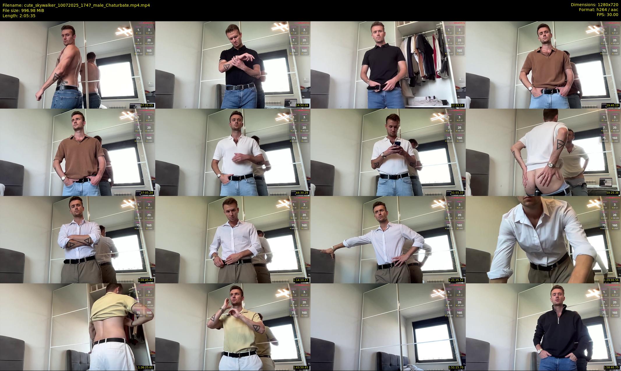 cute_skywalker — 126 minute Chaturbate male cam show recording, 720p, Jul 10, 2025