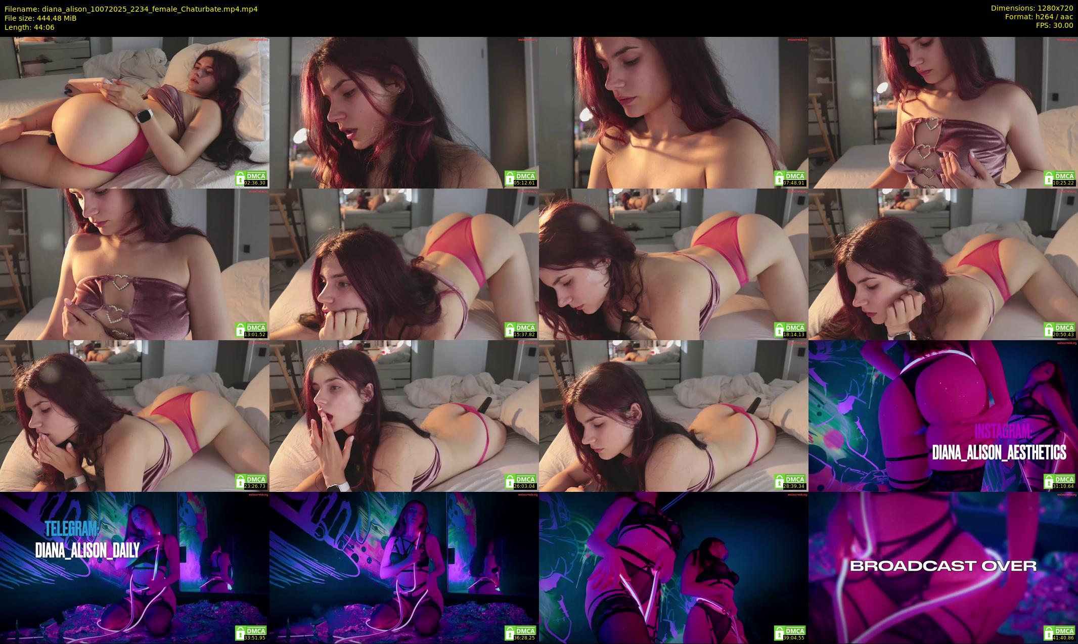 diana_alison — 45 minute Chaturbate female cam show recording, 720p, Jul 10, 2025
