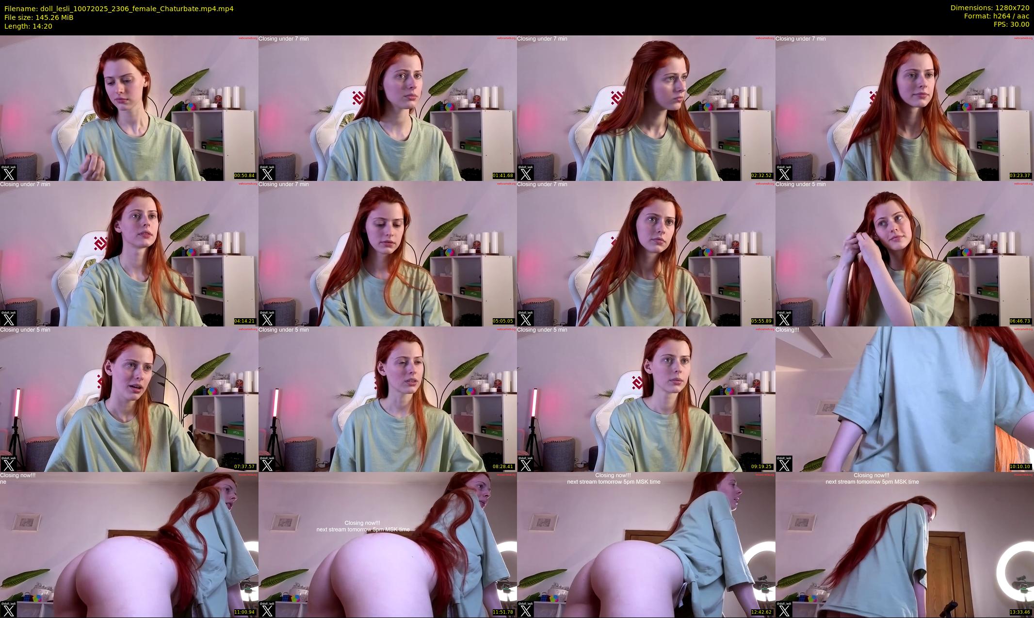 doll_lesli — 15 minute Chaturbate female cam show recording, 720p, Jul 10, 2025
