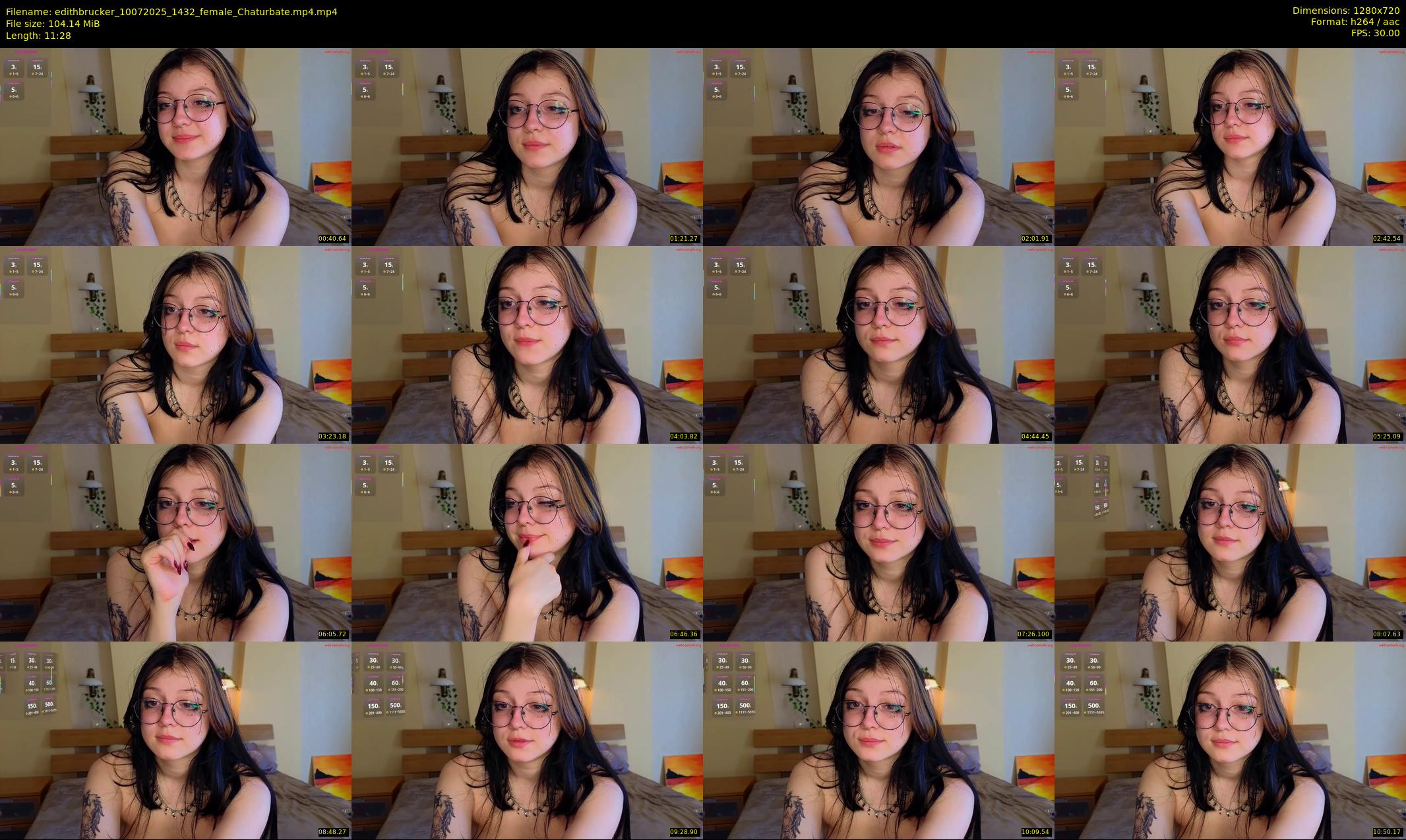edithbrucker — 12 minute Chaturbate female cam show recording, 720p, Jul 10, 2025