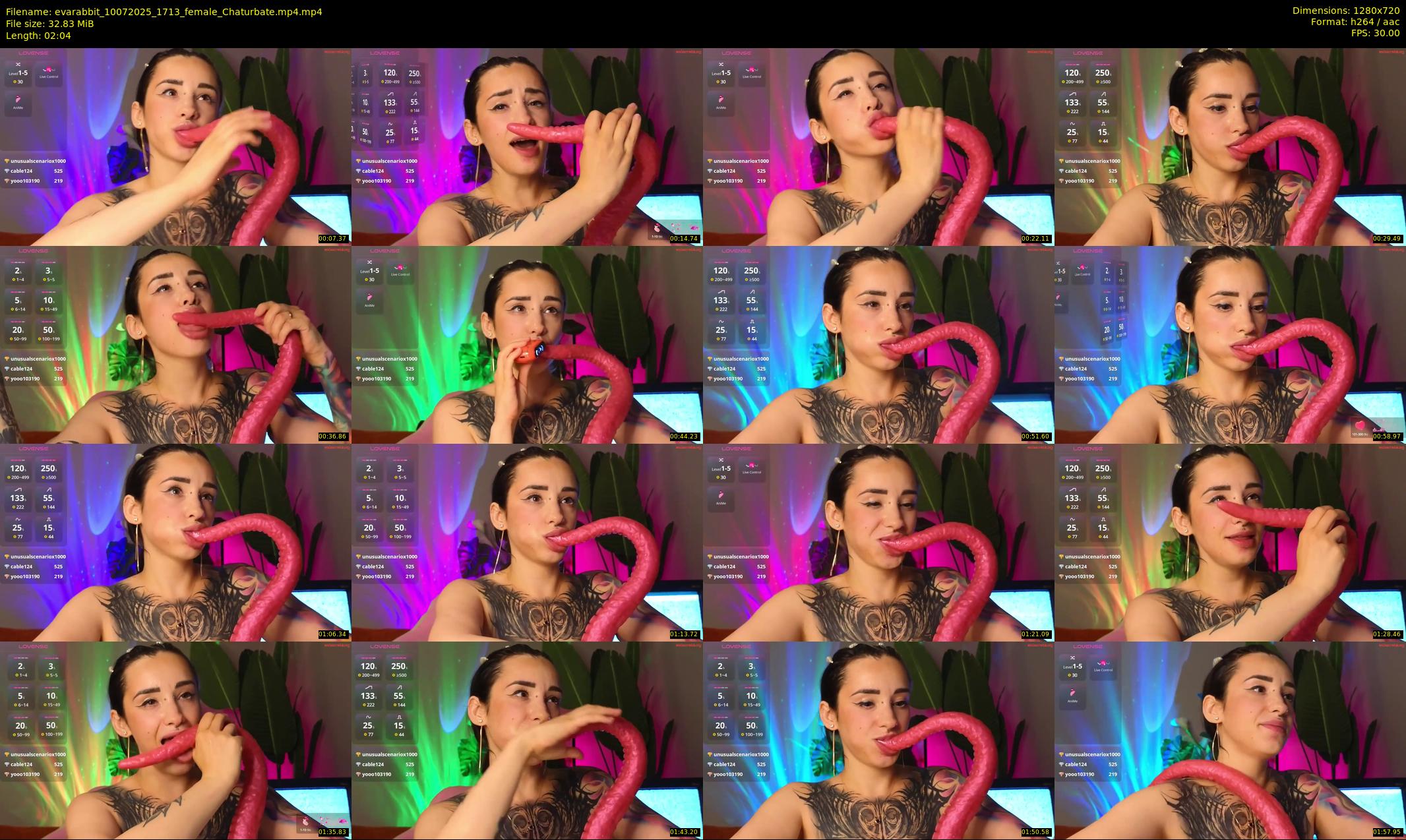evarabbit — 3 minute Chaturbate female cam show recording, 720p, Jul 10, 2025