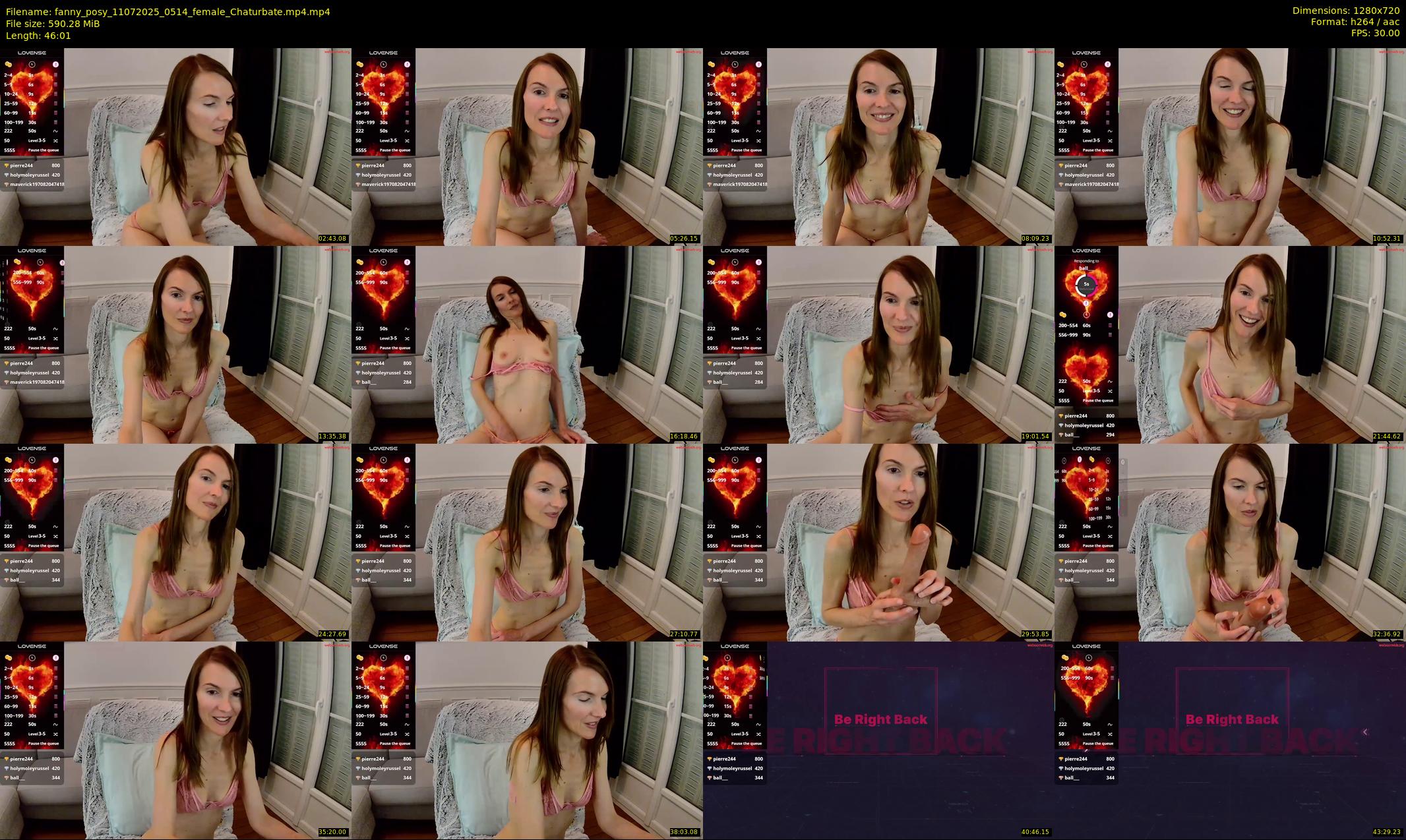 fanny_posy — 47 minute Chaturbate female cam show recording, 720p, Jul 11, 2025