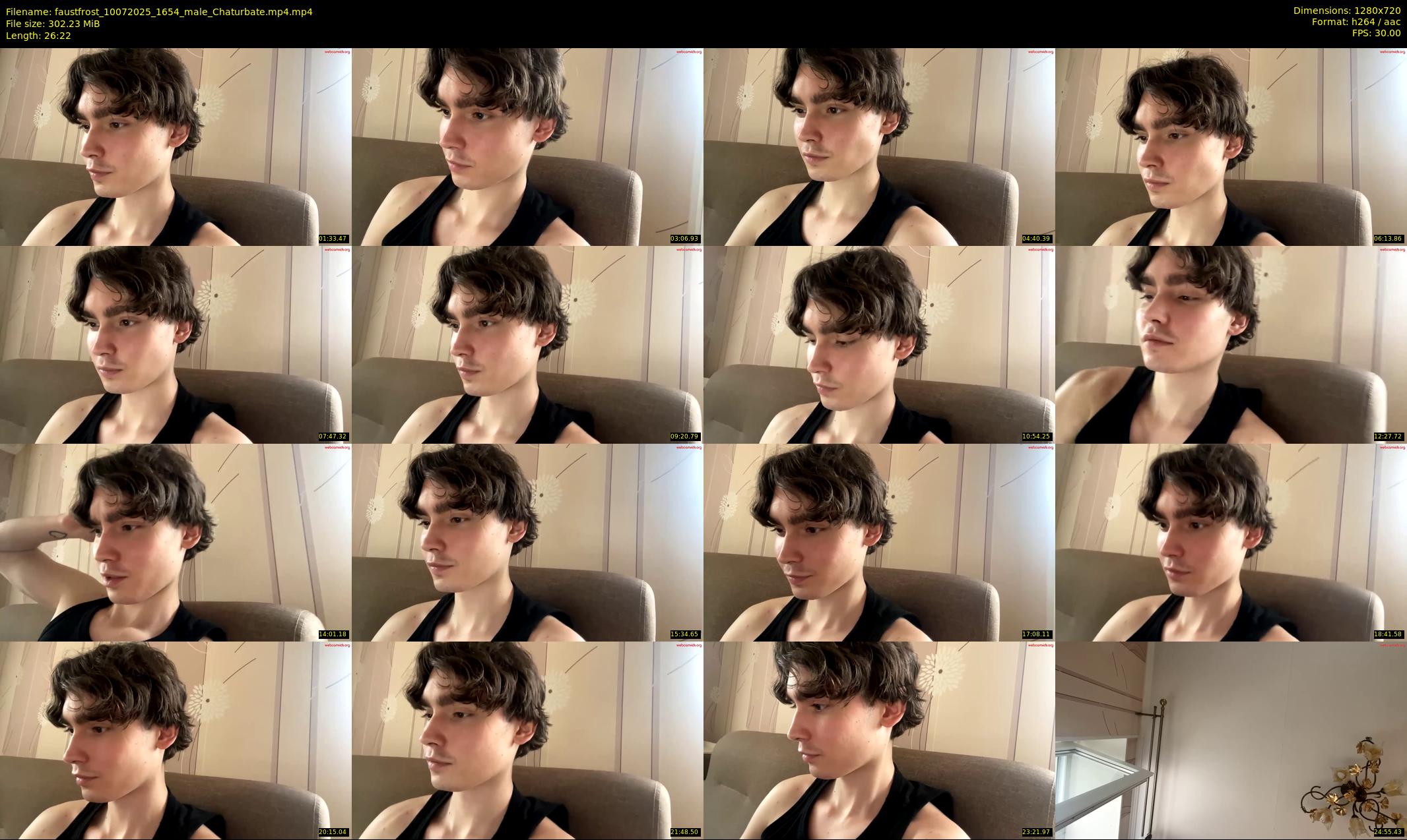 faustfrost — 27 minute Chaturbate male cam show recording, 720p, Jul 10, 2025