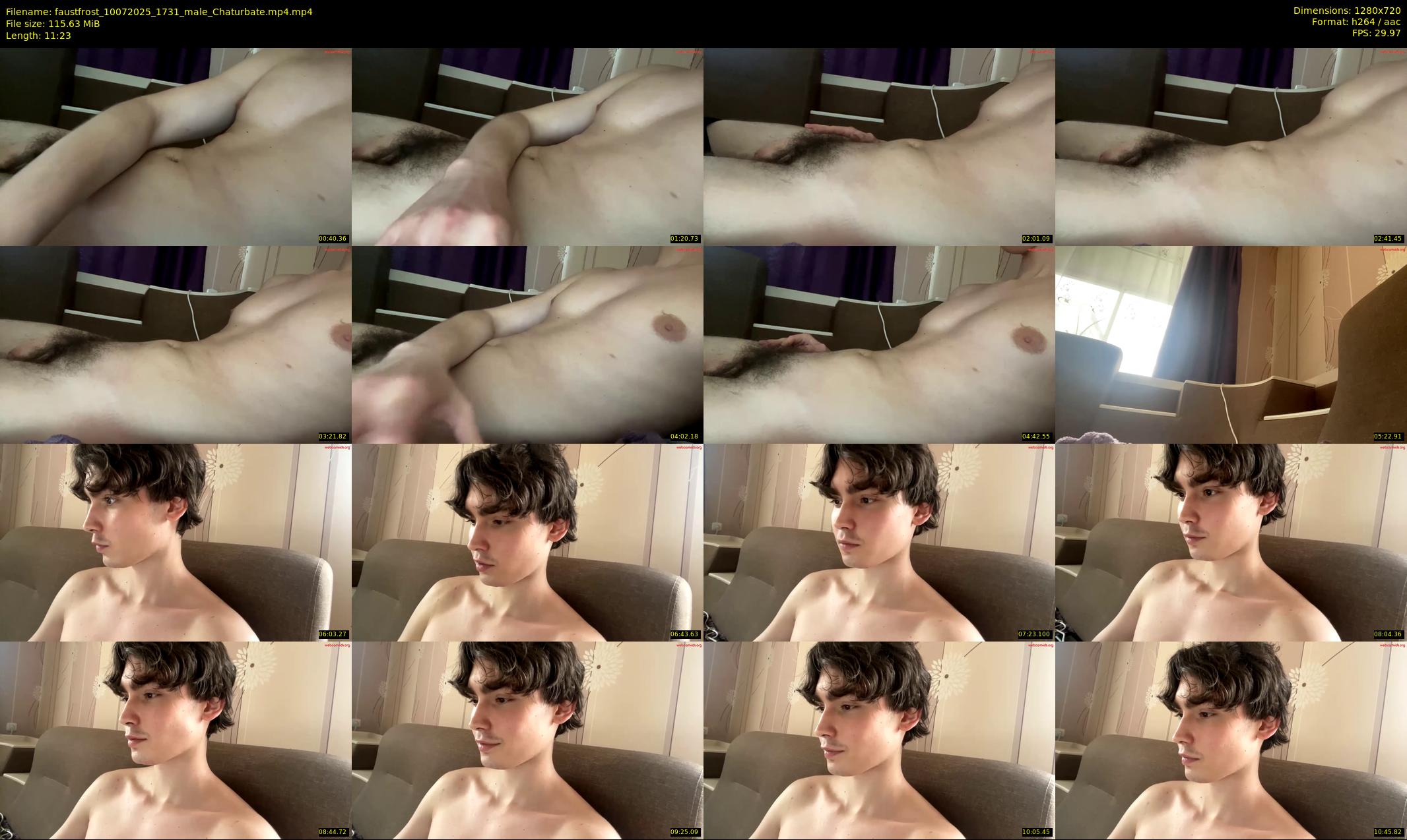 faustfrost — 12 minute Chaturbate male cam show recording, 720p, Jul 10, 2025
