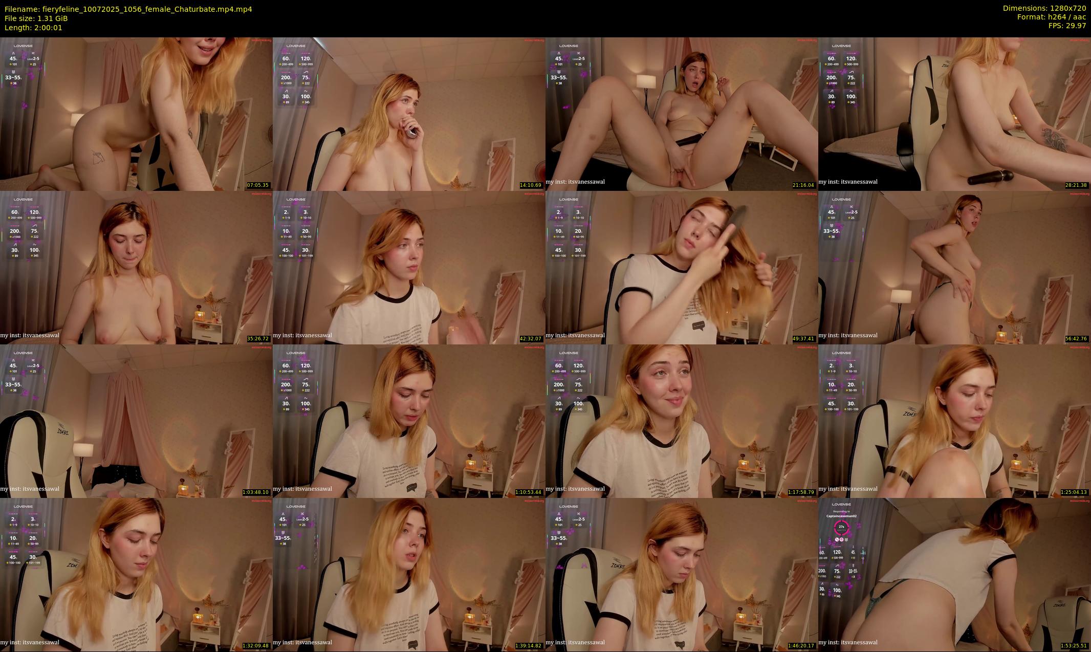 fieryfeline — 121 minute Chaturbate female cam show recording, 720p, Jul 10, 2025