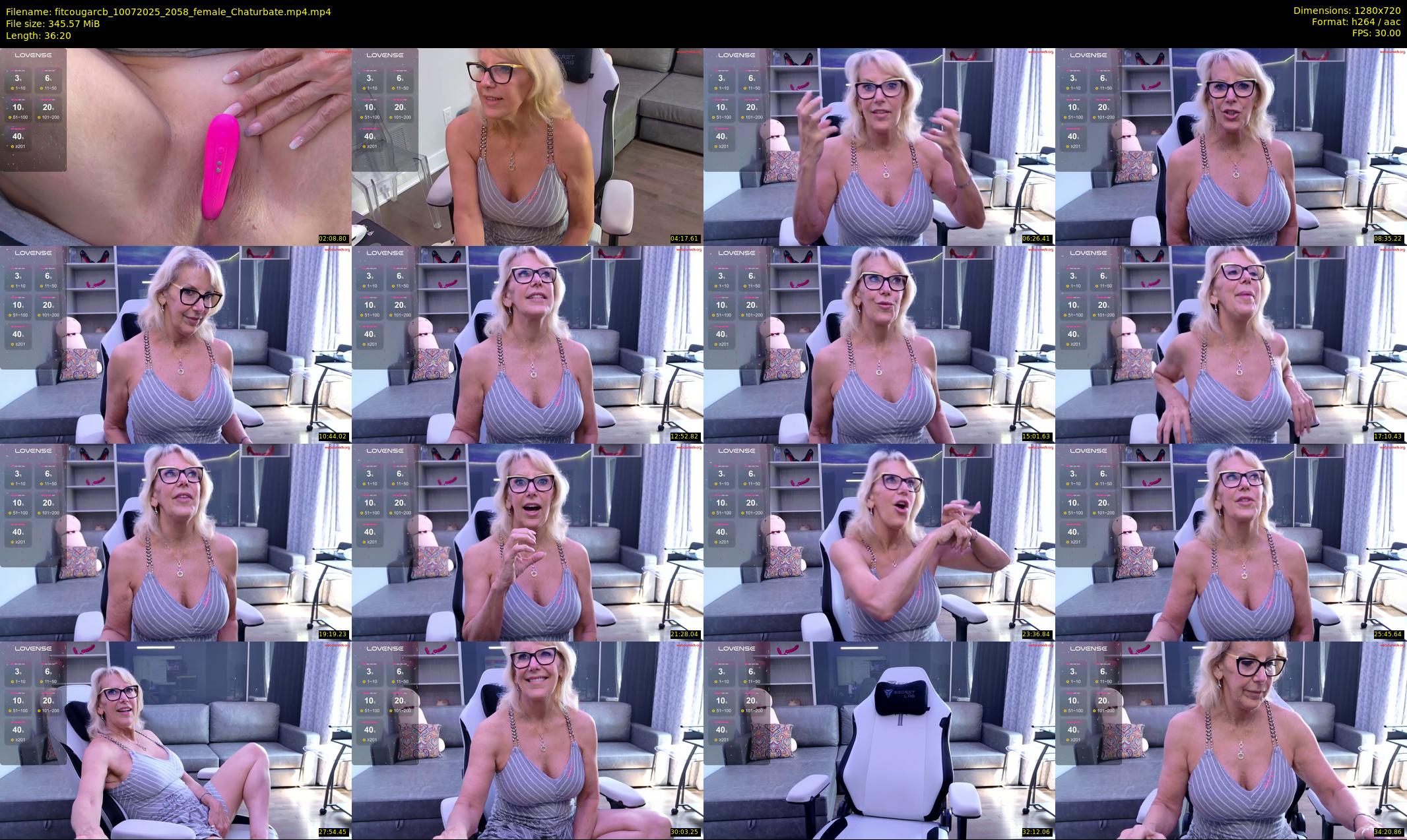 fitcougarcb — 37 minute Chaturbate female cam show recording, 720p, Jul 10, 2025