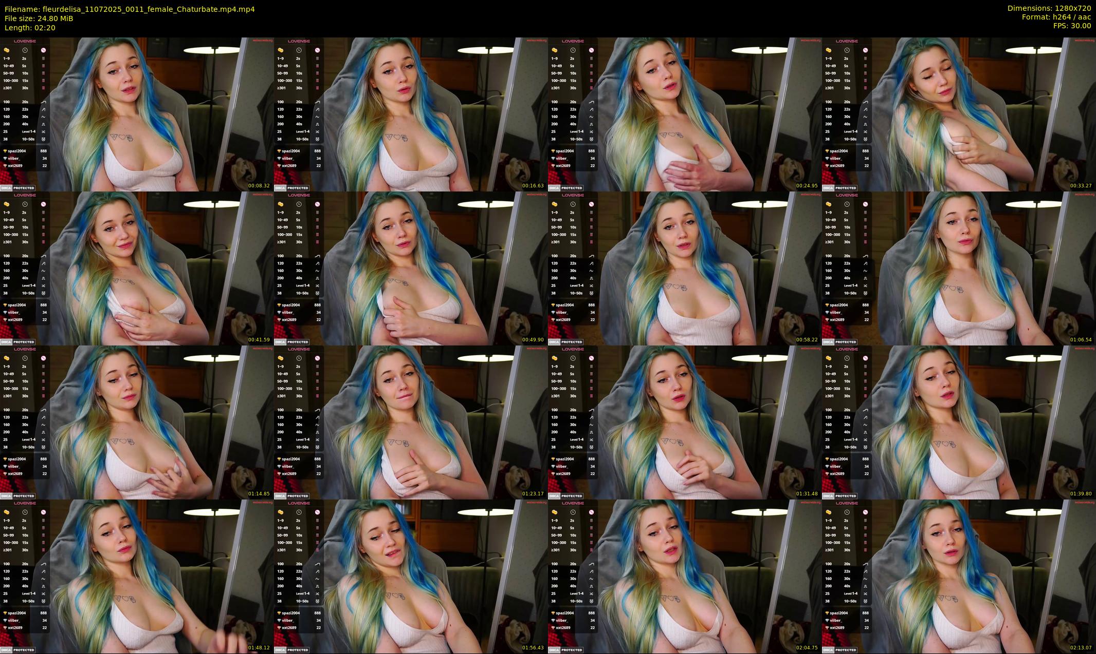 fleurdelisa — 3 minute Chaturbate female cam show recording, 720p, Jul 11, 2025