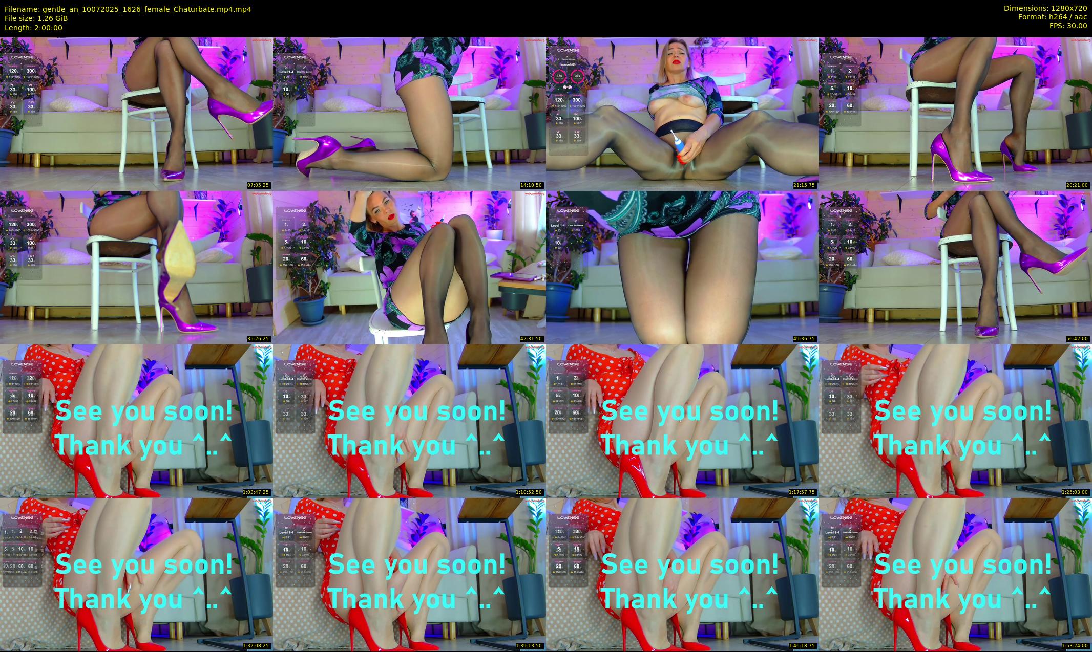 gentle_an — 120 minute Chaturbate female cam show recording, 720p, Jul 10, 2025