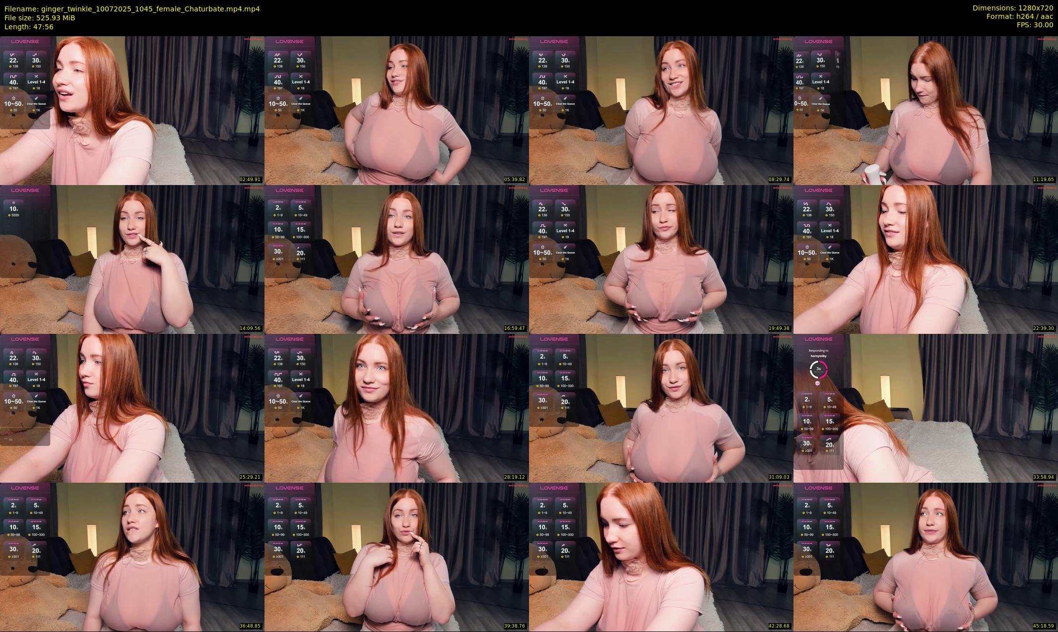 ginger_twinkle — 48 minute Chaturbate female cam show recording, 720p, Jul 10, 2025
