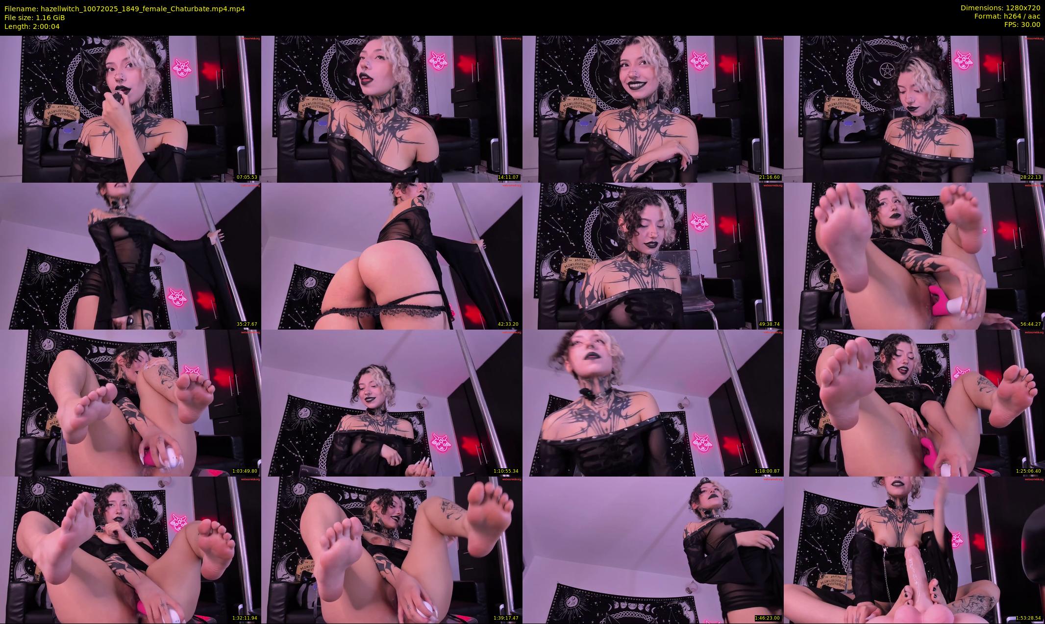 hazellwitch — 121 minute Chaturbate female cam show recording, 720p, Jul 10, 2025