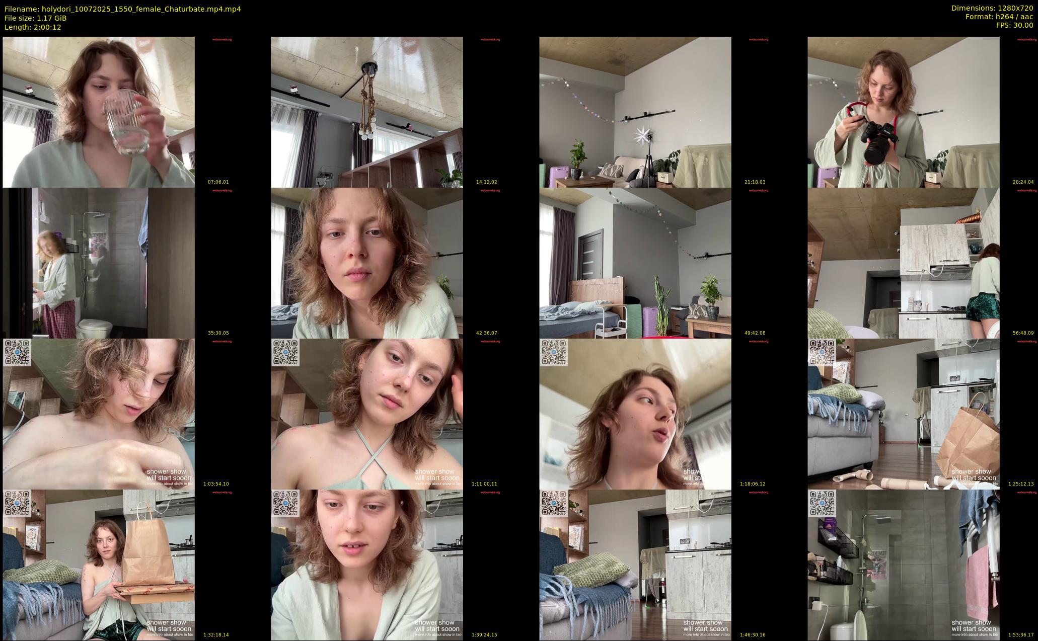 holydori — 121 minute Chaturbate female cam show recording, 720p, Jul 10, 2025