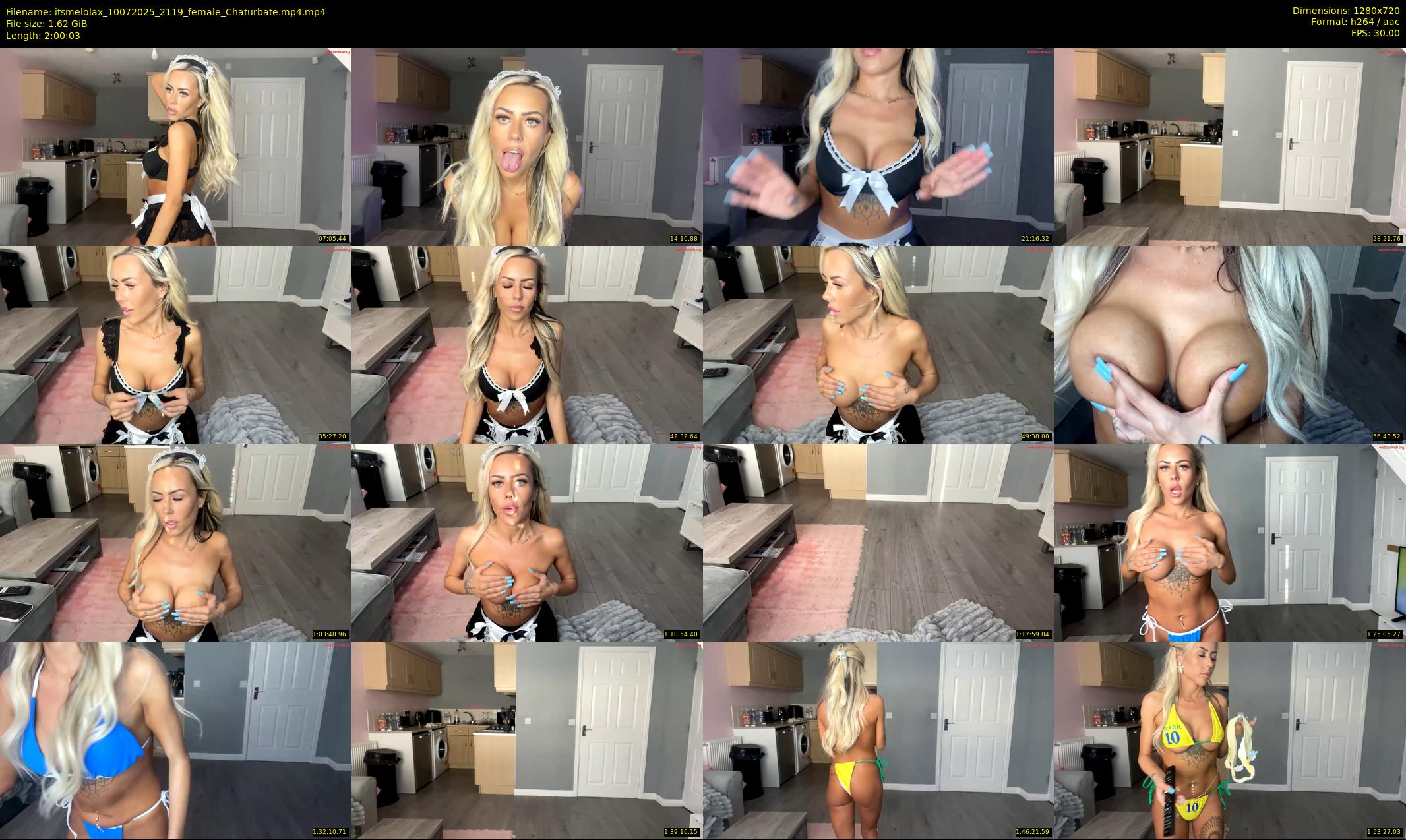 itsmelolax — 121 minute Chaturbate female cam show recording, 720p, Jul 10, 2025