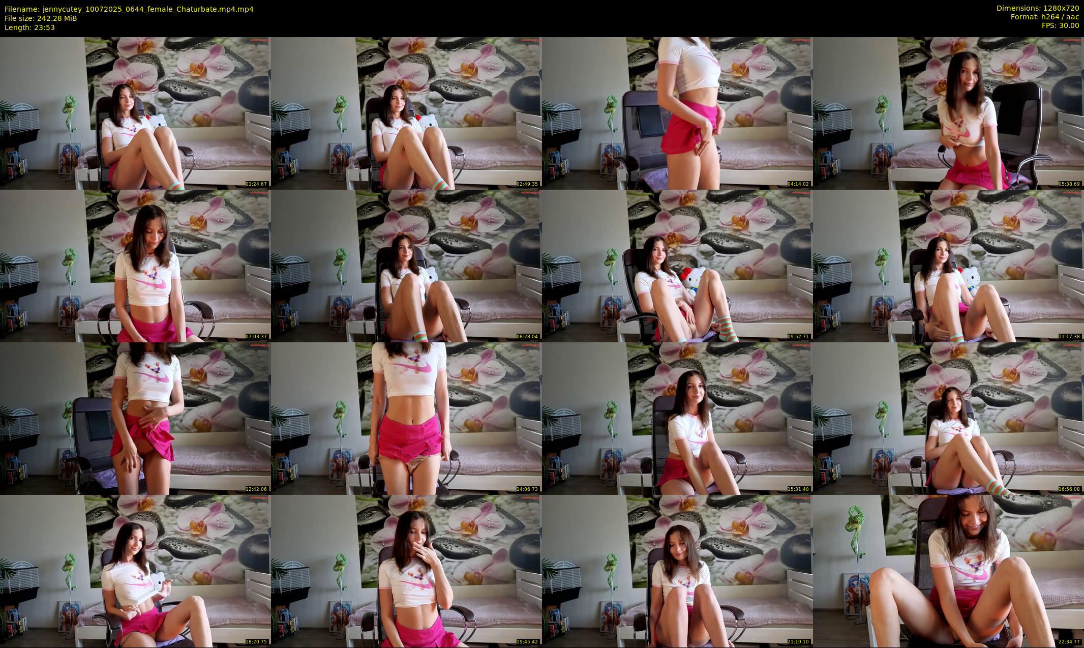 jennycutey — 24 minute Chaturbate female cam show recording, 720p, Jul 10, 2025