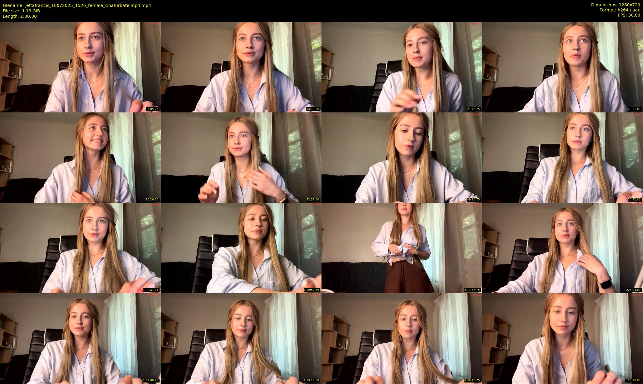 jettafrancis — 120 minute Chaturbate female cam show recording, 720p, Jul 10, 2025