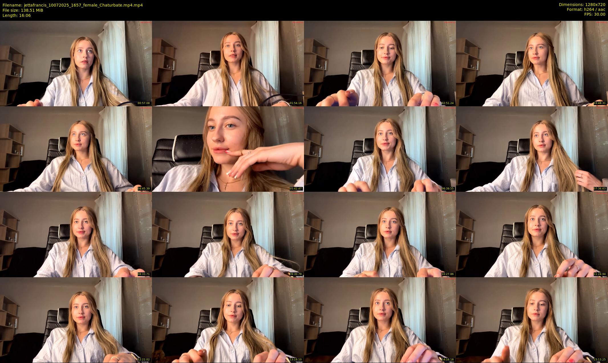 jettafrancis — 17 minute Chaturbate female cam show recording, 720p, Jul 10, 2025