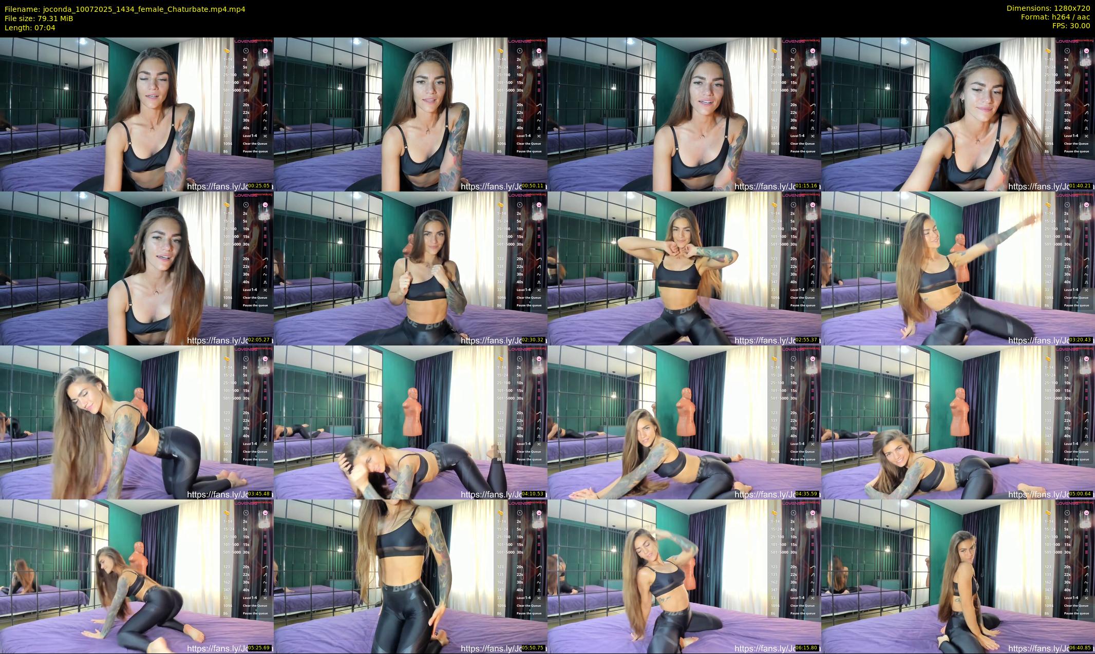 joconda — 8 minute Chaturbate female cam show recording, 720p, Jul 10, 2025