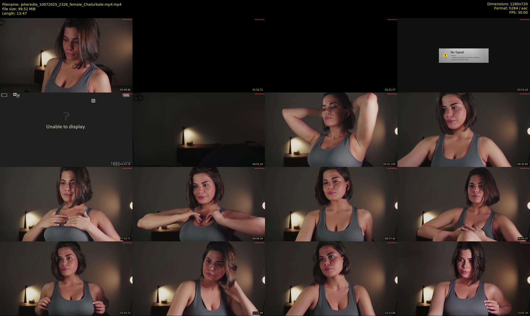 joheredia — 14 minute Chaturbate female cam show recording, 720p, Jul 10, 2025