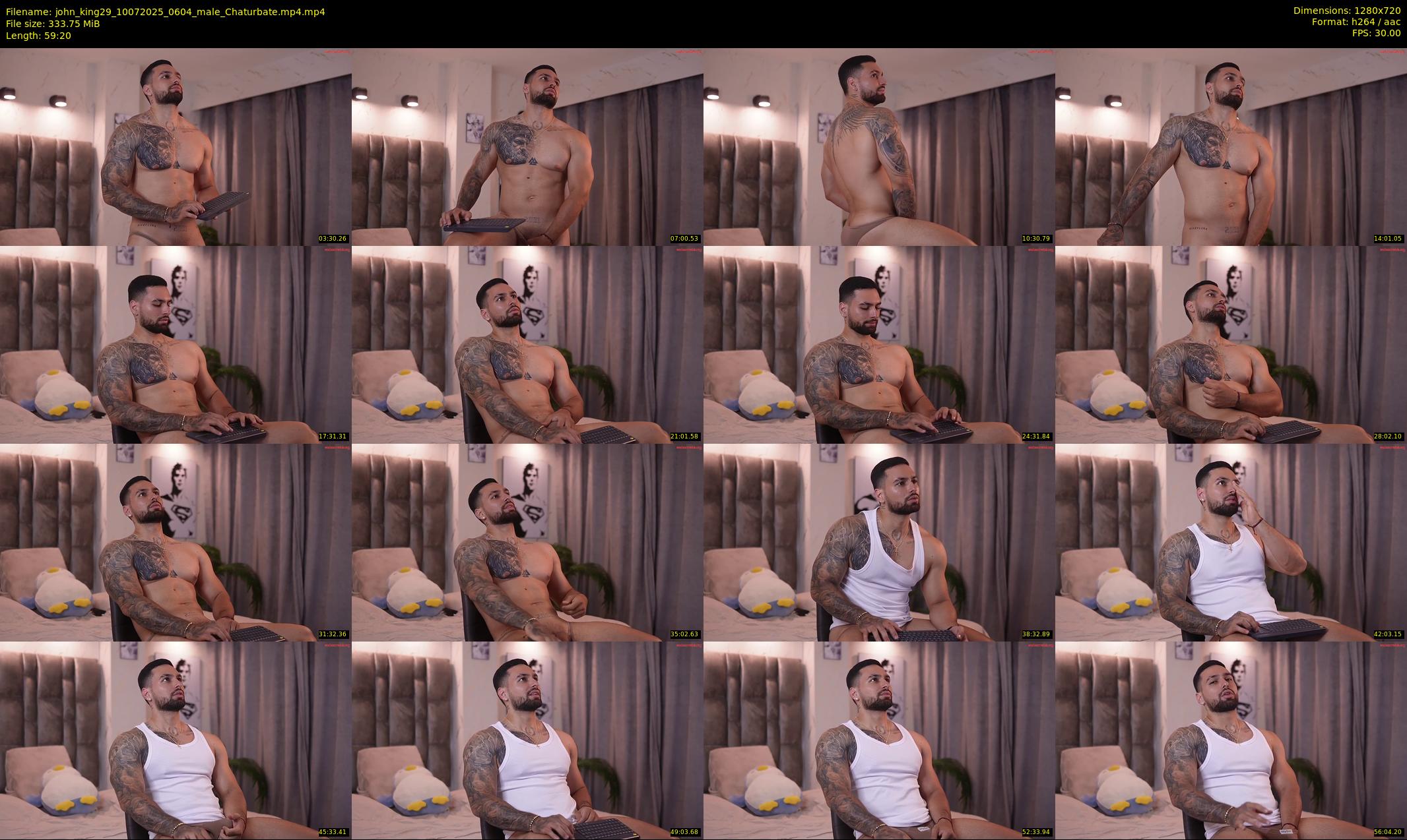 john_king29 — 60 minute Chaturbate male cam show recording, 720p, Jul 10, 2025