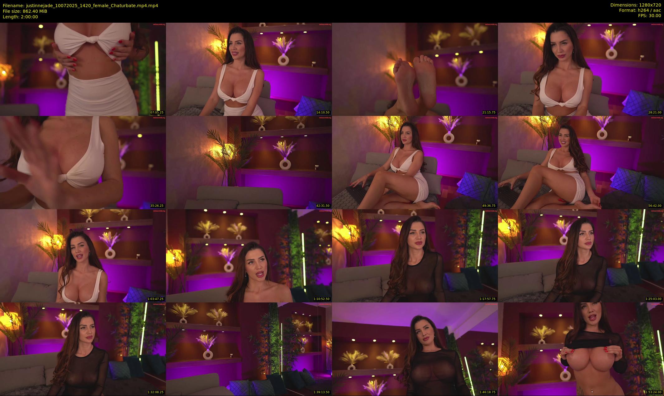 justinnejade — 120 minute Chaturbate female cam show recording, 720p, Jul 10, 2025