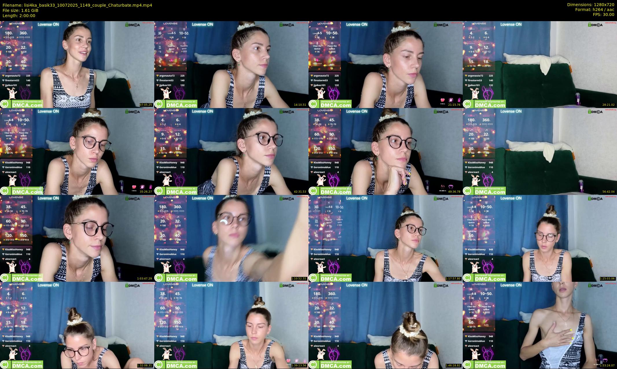 lisi4ka_basik33 — 120 minute Chaturbate couple cam show recording, 720p, Jul 10, 2025