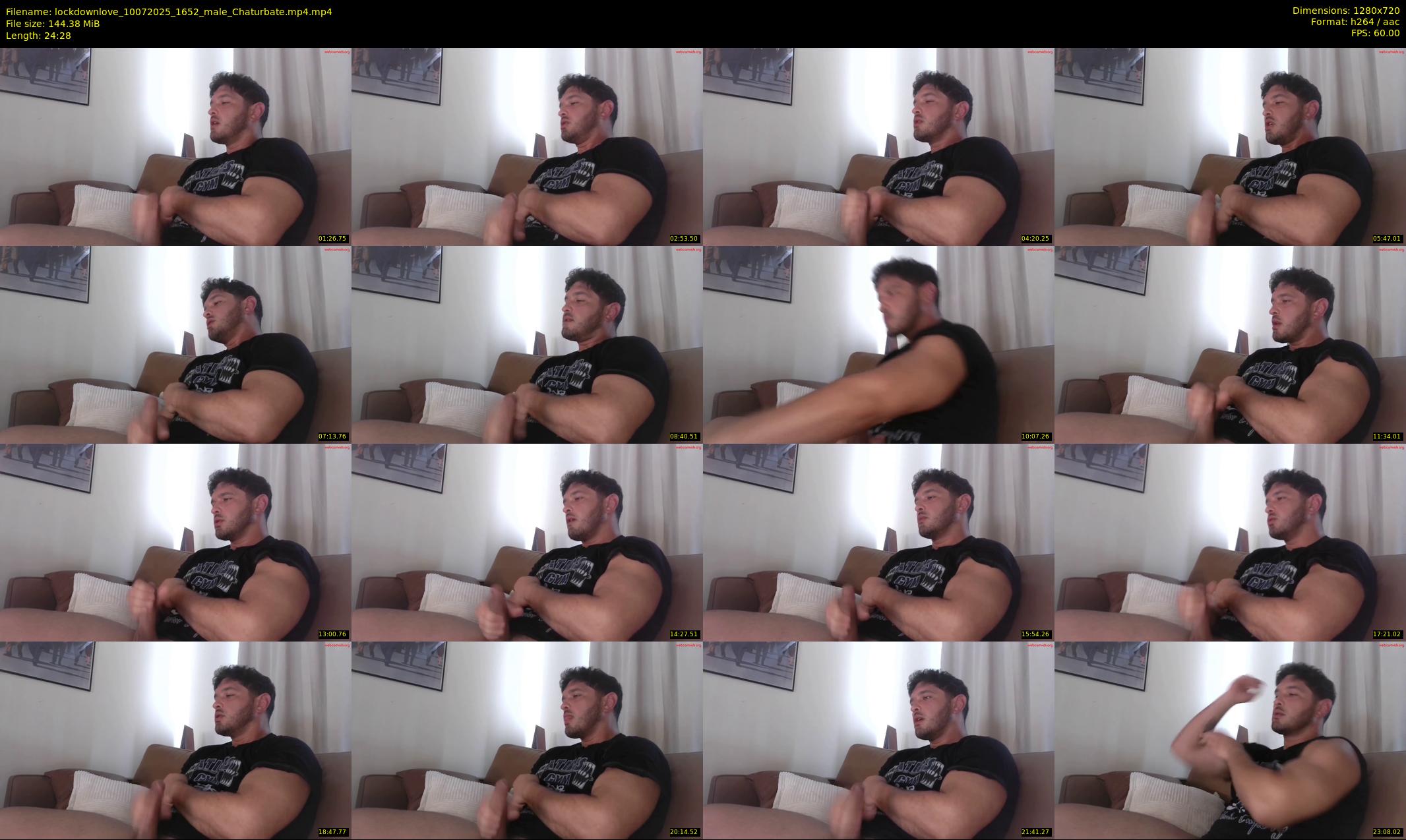 lockdownlove — 25 minute Chaturbate male cam show recording, 720p, Jul 10, 2025