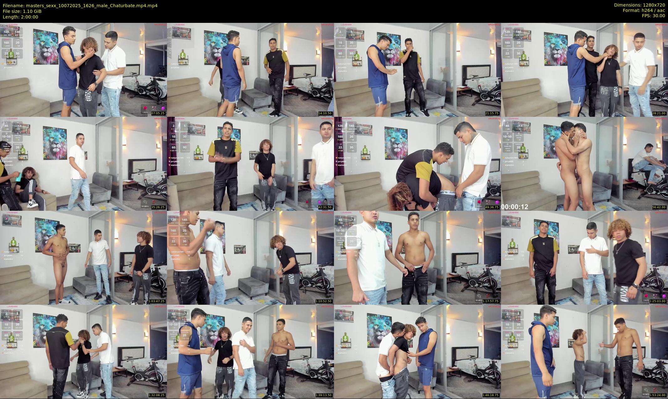 masters_sexx — 120 minute Chaturbate male cam show recording, 720p, Jul 10, 2025