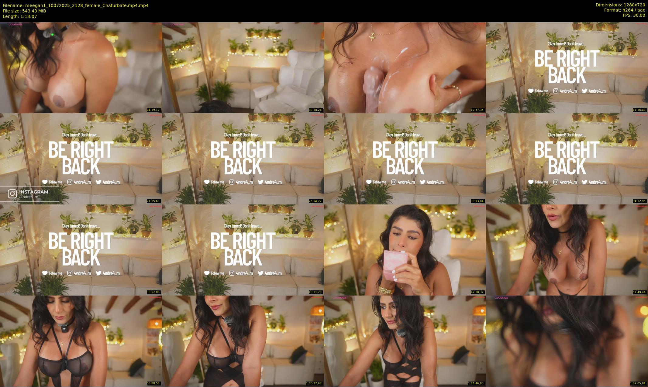 meegan1 — 74 minute Chaturbate female cam show recording, 720p, Jul 10, 2025