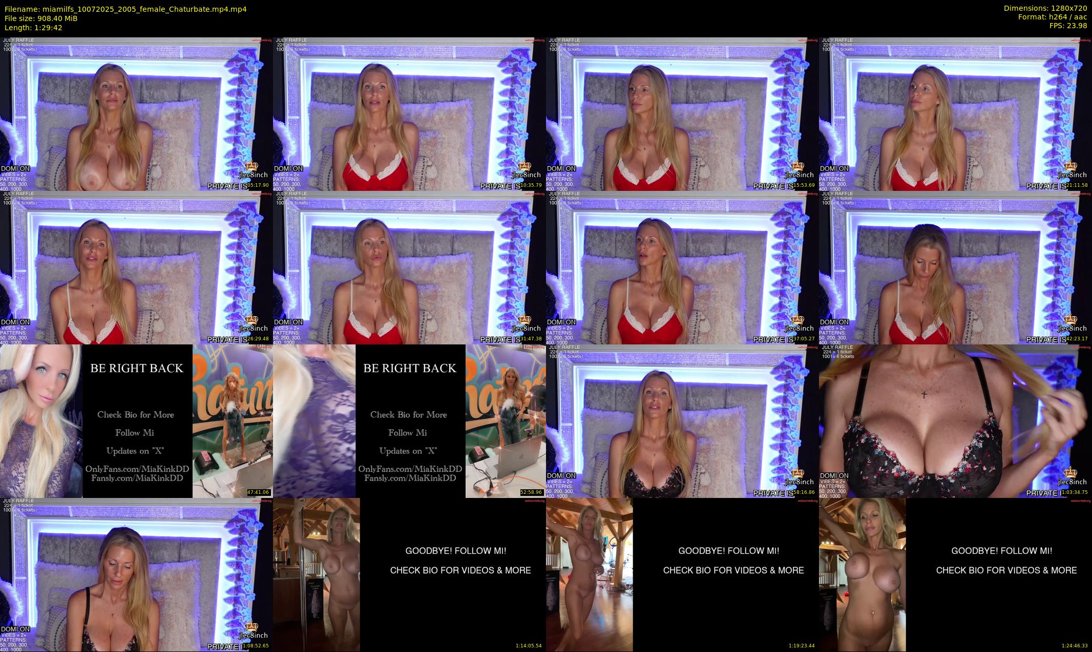 miamilfs — 90 minute Chaturbate female cam show recording, 720p, Jul 10, 2025