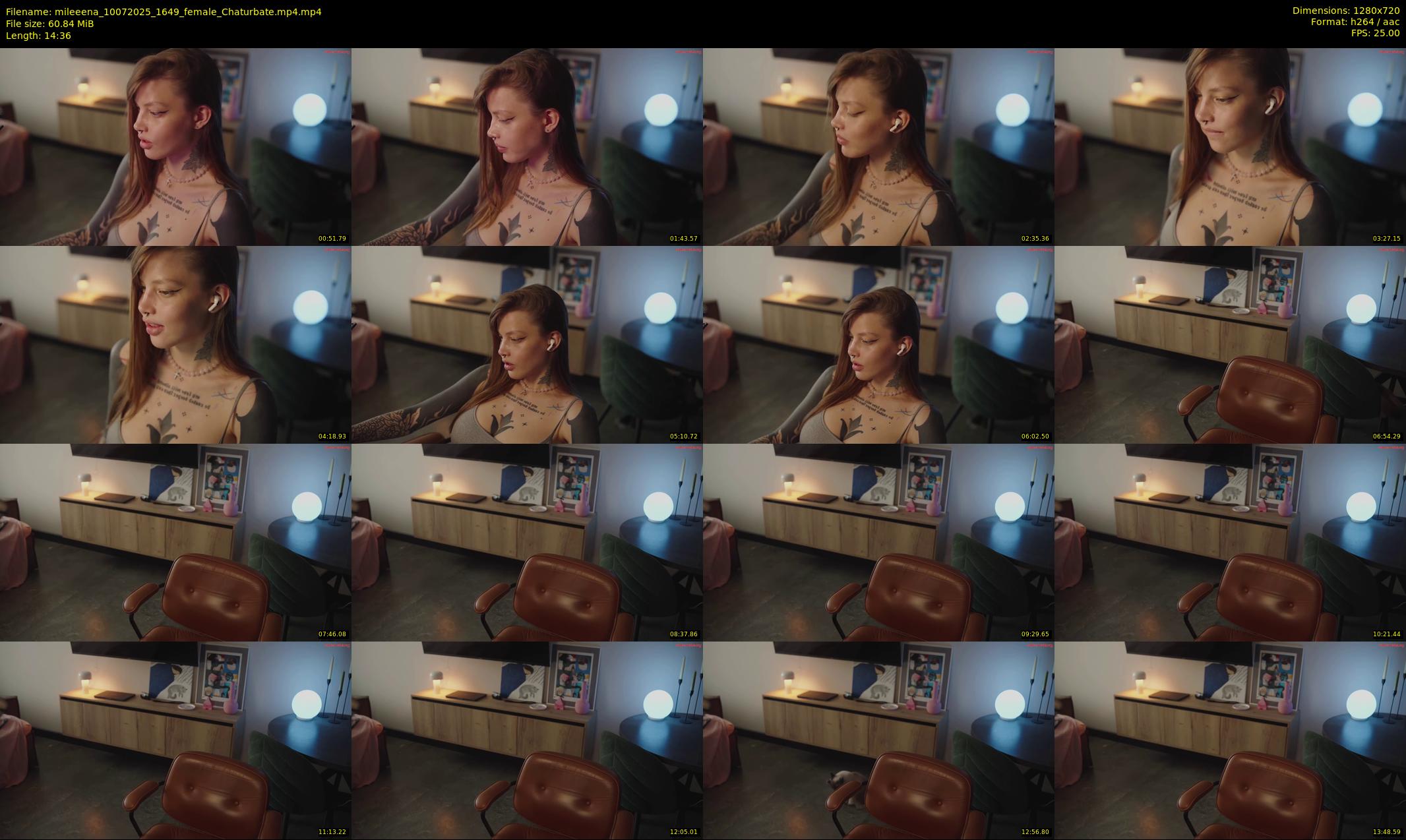 mileeena — 15 minute Chaturbate female cam show recording, 720p, Jul 10, 2025
