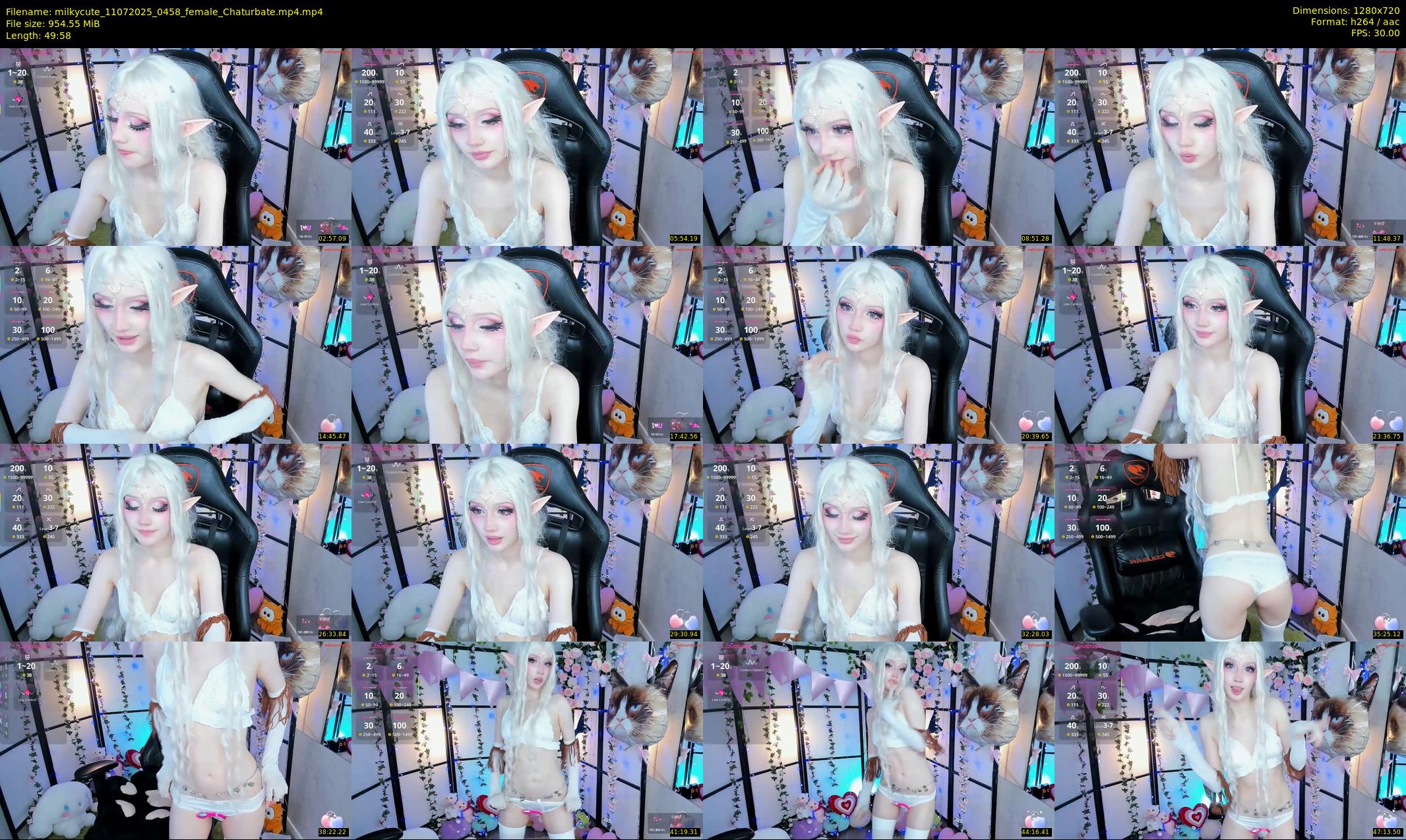 milkycute — 50 minute Chaturbate female cam show recording, 720p, Jul 11, 2025