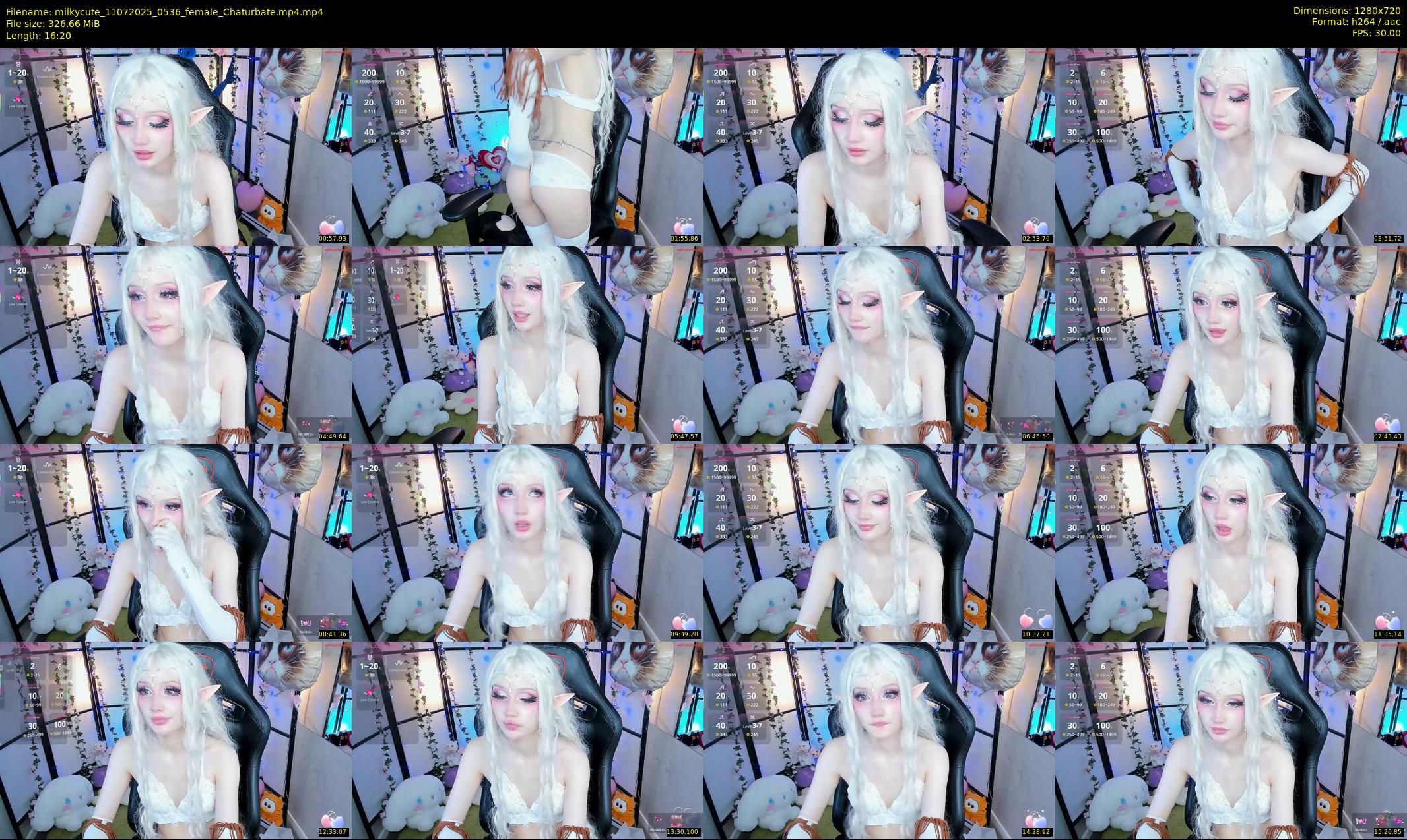 milkycute — 17 minute Chaturbate female cam show recording, 720p, Jul 11, 2025