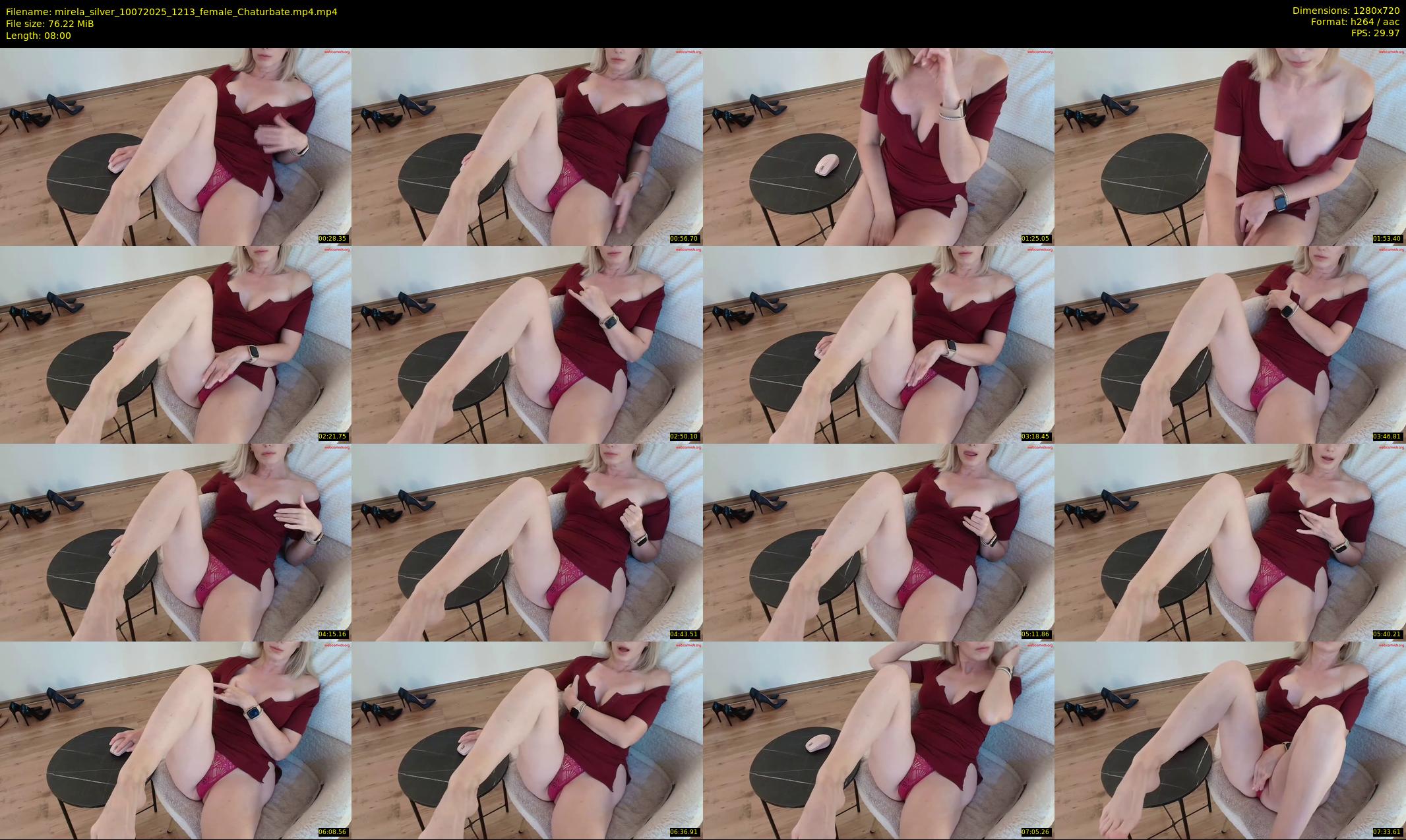 mirela_silver — 8 minute Chaturbate female cam show recording, 720p, Jul 10, 2025