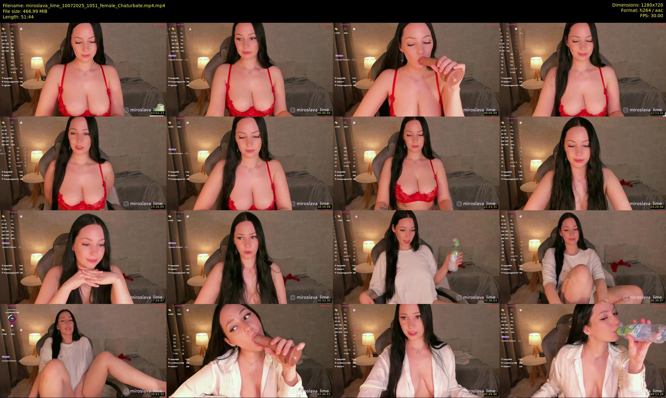 miroslava_lime — 52 minute Chaturbate female cam show recording, 720p, Jul 10, 2025