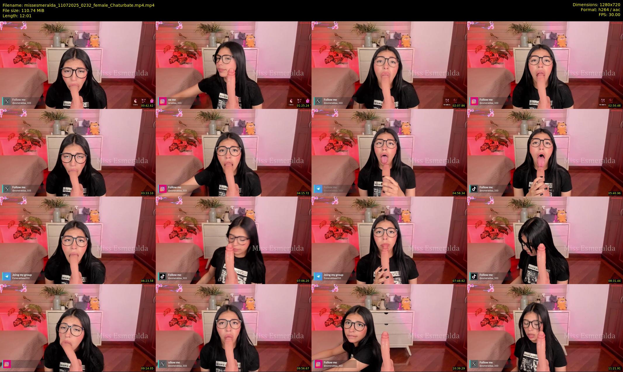 missesmeralda — 13 minute Chaturbate female cam show recording, 720p, Jul 11, 2025