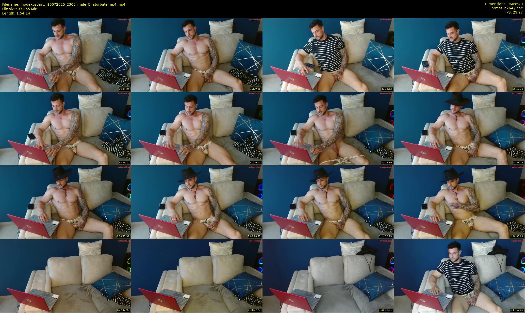 modexusparty — 115 minute Chaturbate male cam show recording, 480p, Jul 10, 2025