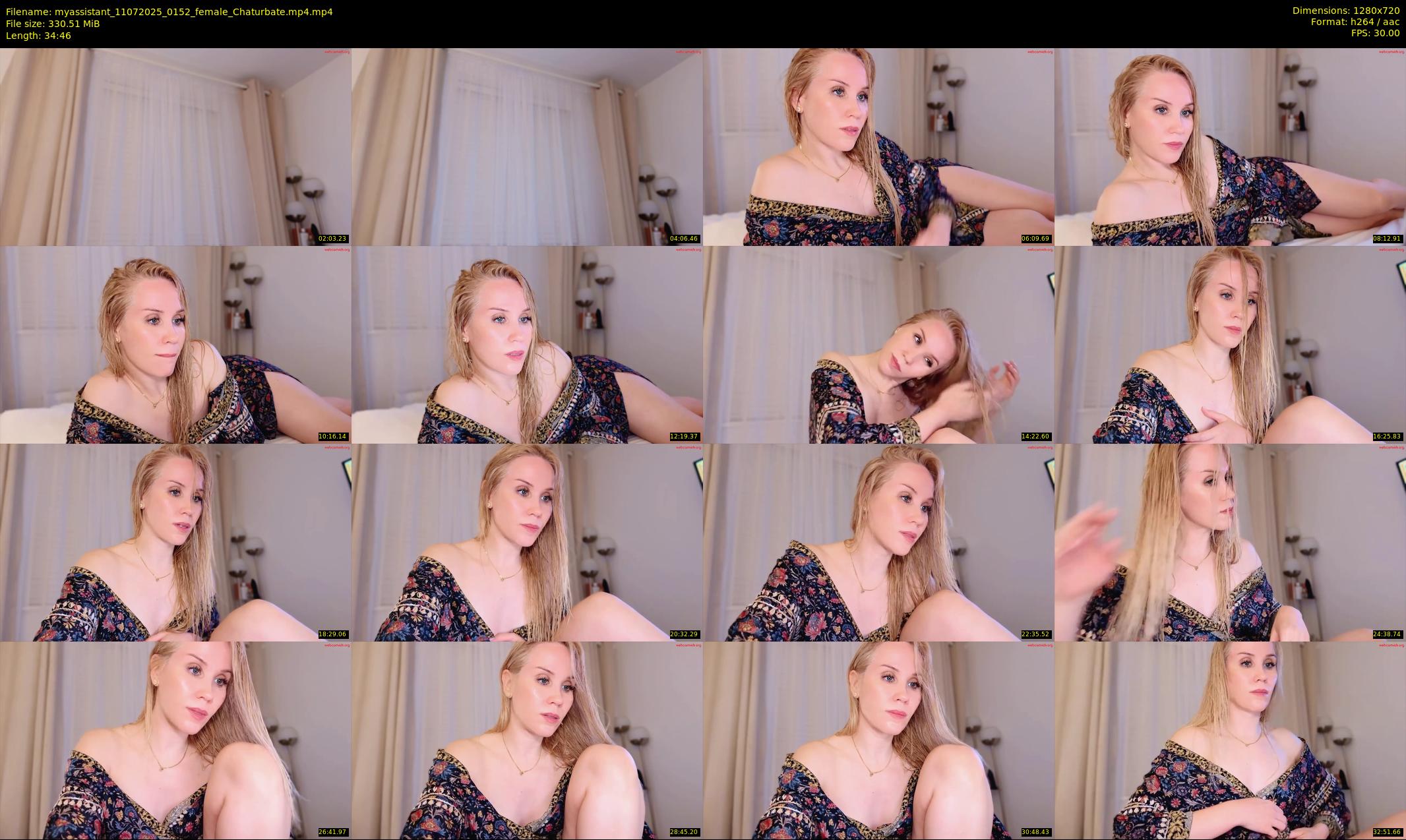 myassistant — 35 minute Chaturbate female cam show recording, 720p, Jul 11, 2025