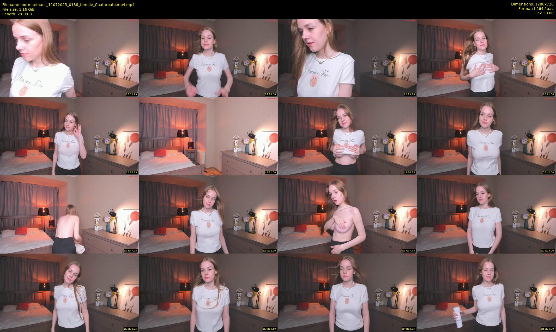normaemans — 120 minute Chaturbate female cam show recording, 720p, Jul 11, 2025
