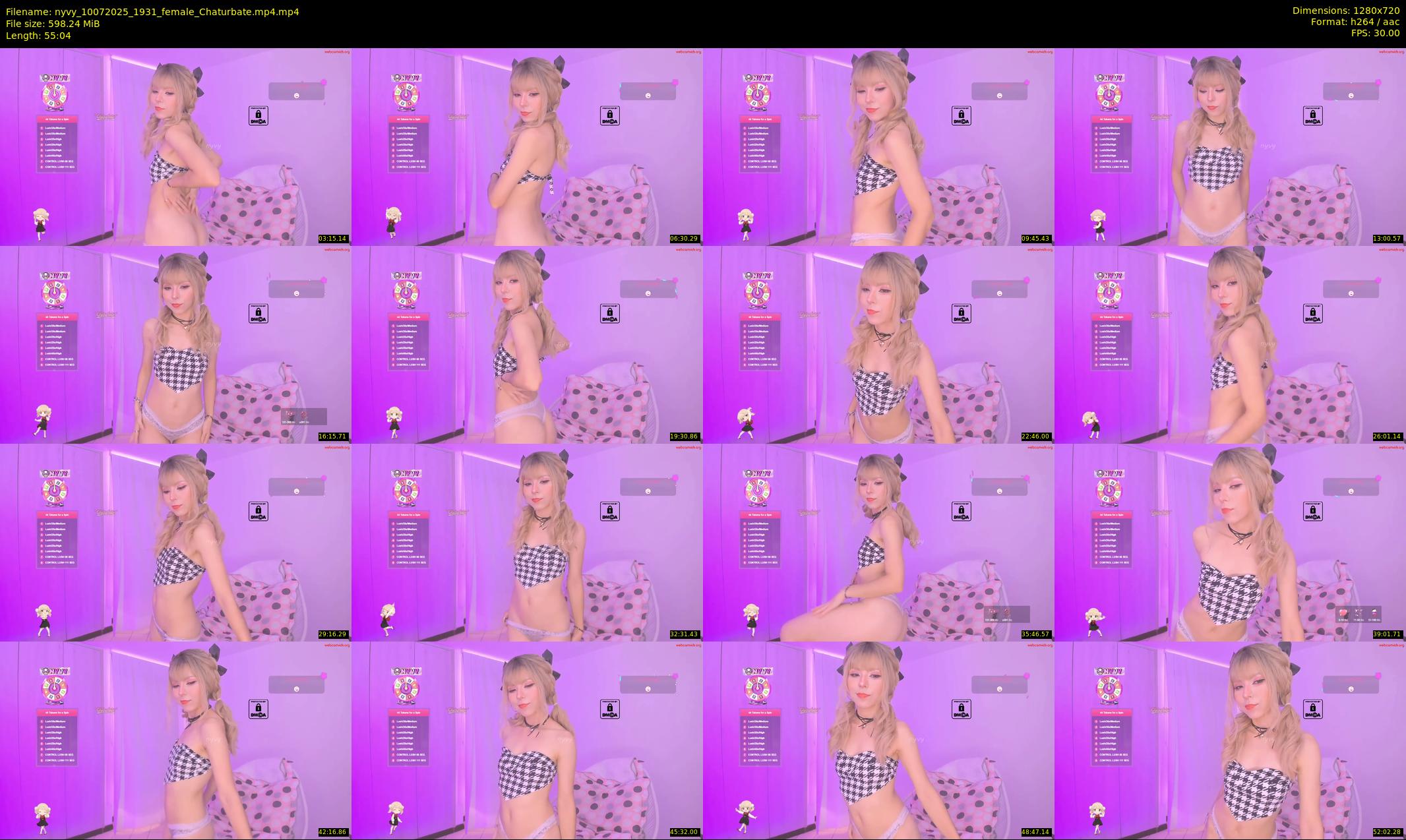 nyvy — 56 minute Chaturbate female cam show recording, 720p, Jul 10, 2025