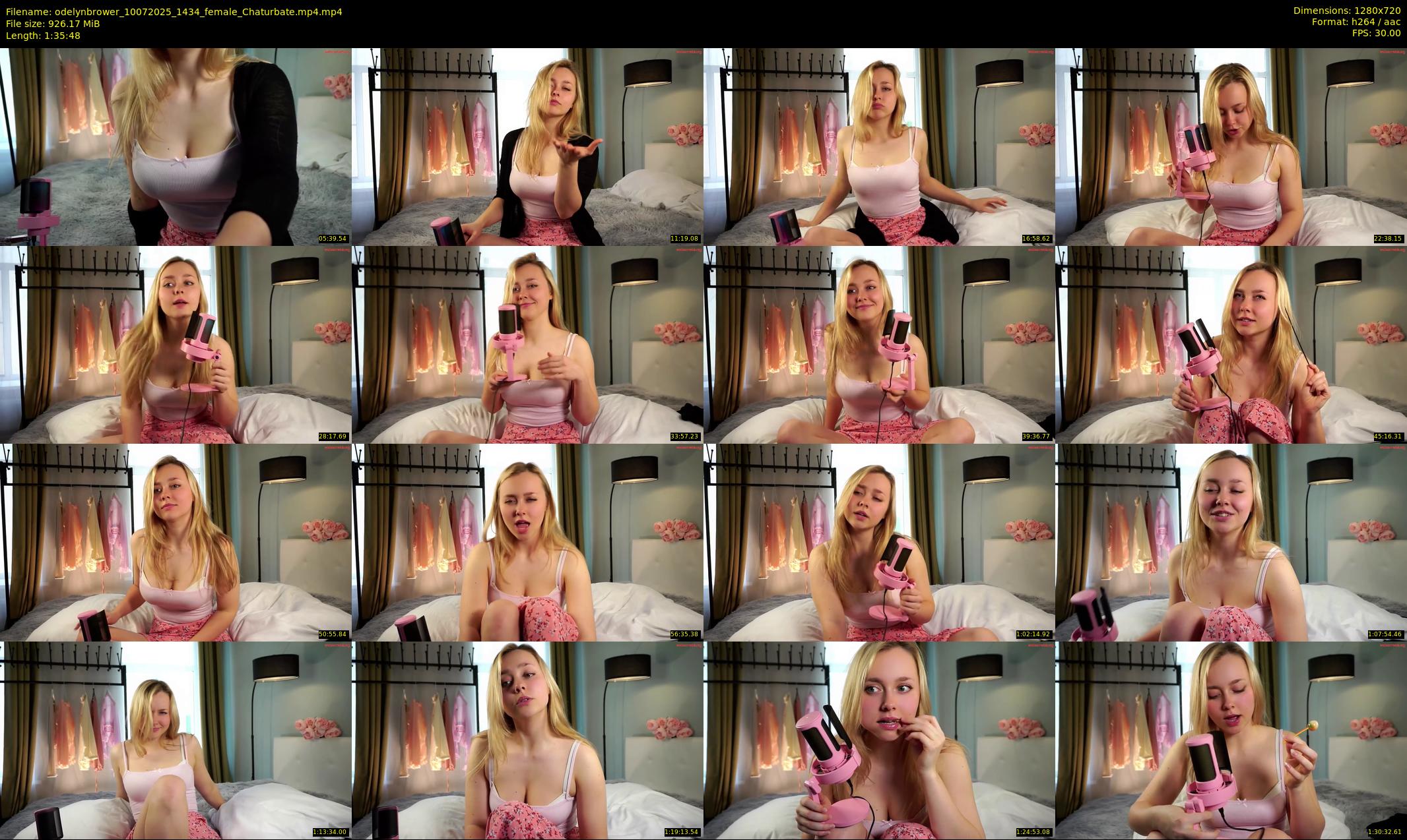odelynbrower — 96 minute Chaturbate female cam show recording, 720p, Jul 10, 2025
