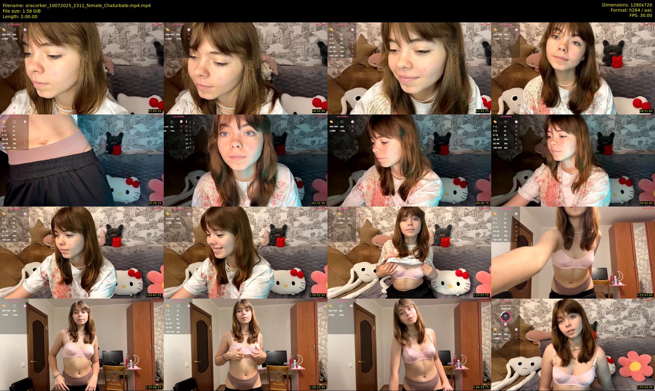oracorker — 120 minute Chaturbate female cam show recording, 720p, Jul 10, 2025