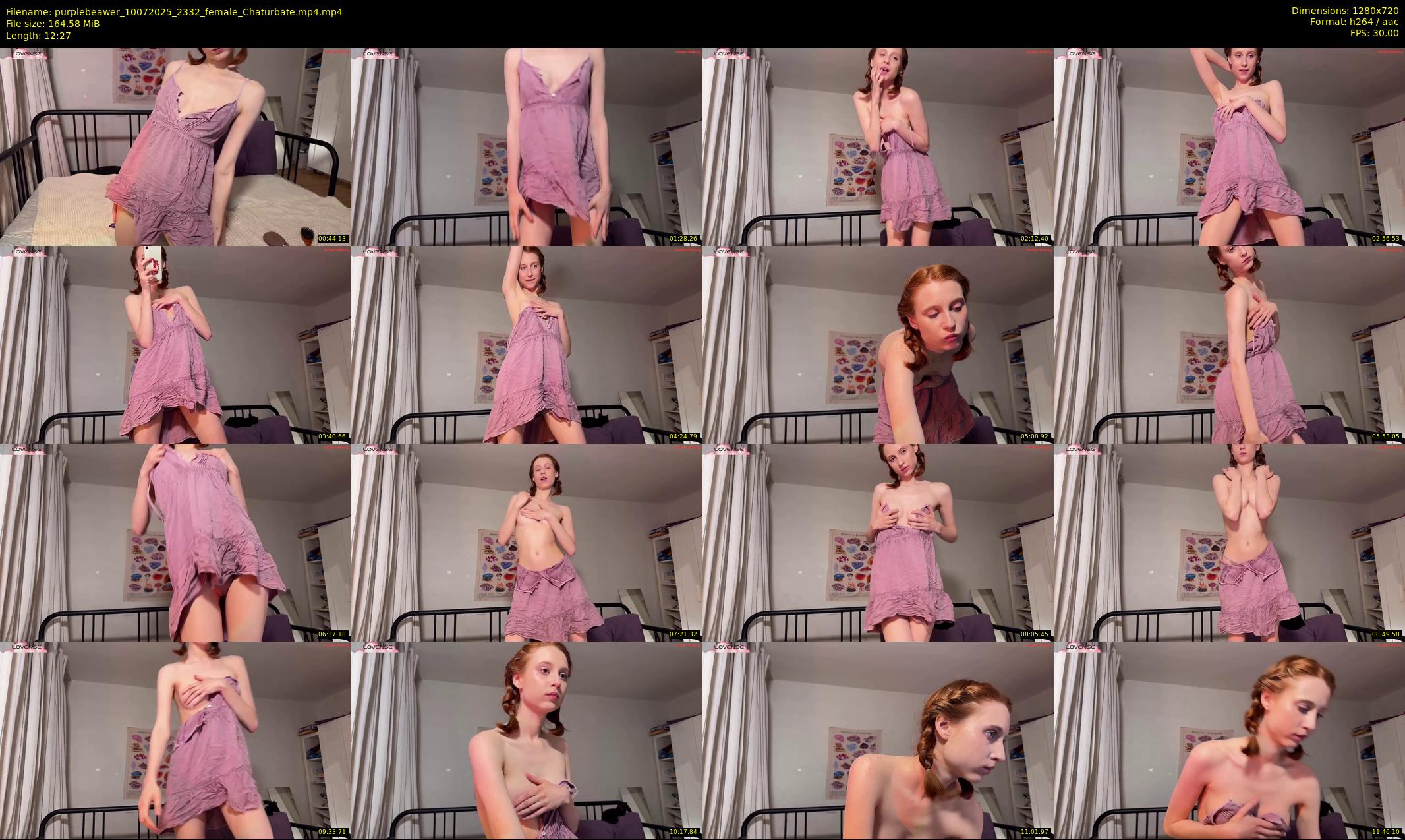 purplebeawer — 13 minute Chaturbate female cam show recording, 720p, Jul 10, 2025