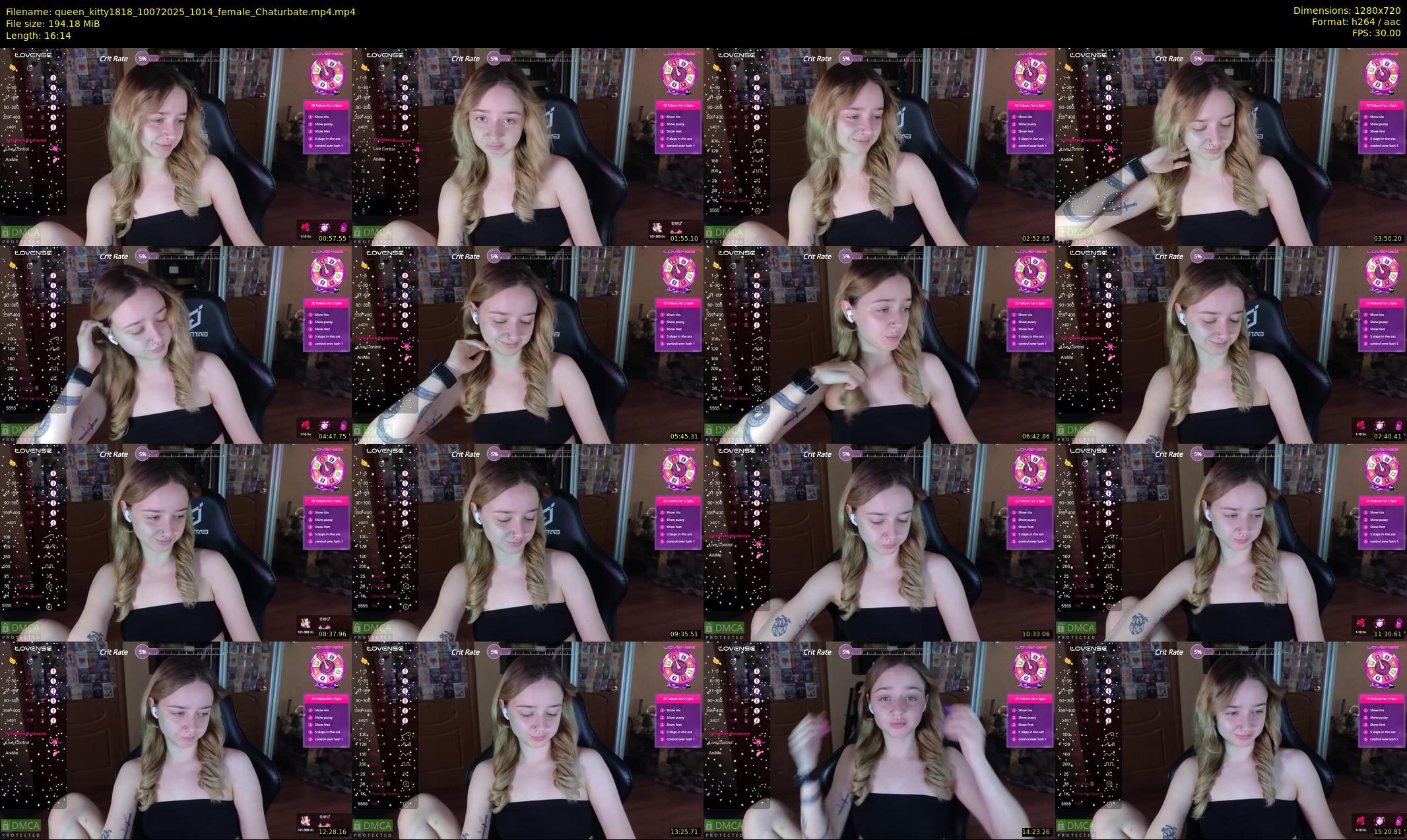 queen_kitty1818 — 17 minute Chaturbate female cam show recording, 720p, Jul 10, 2025