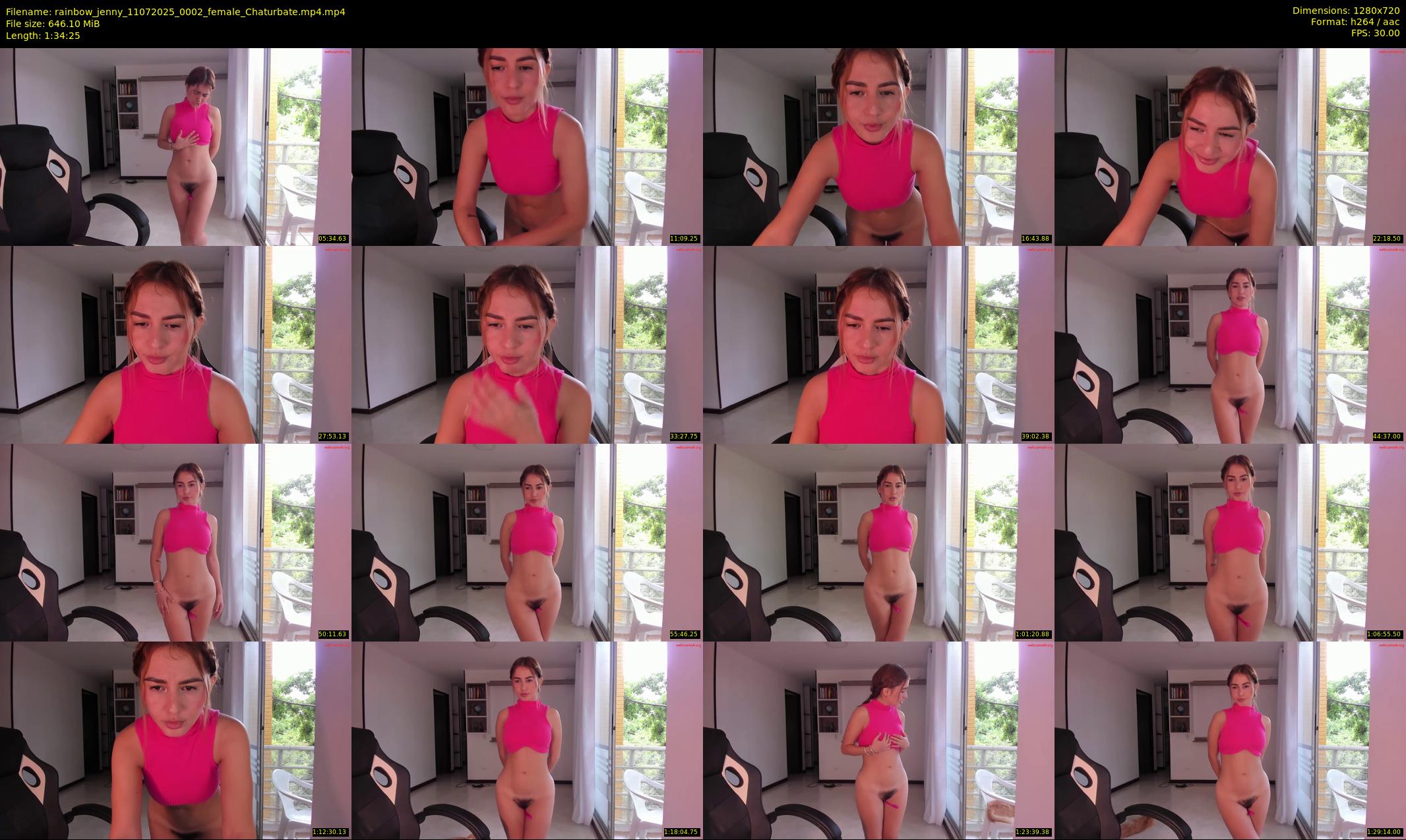 rainbow_jenny — 95 minute Chaturbate female cam show recording, 720p, Jul 11, 2025