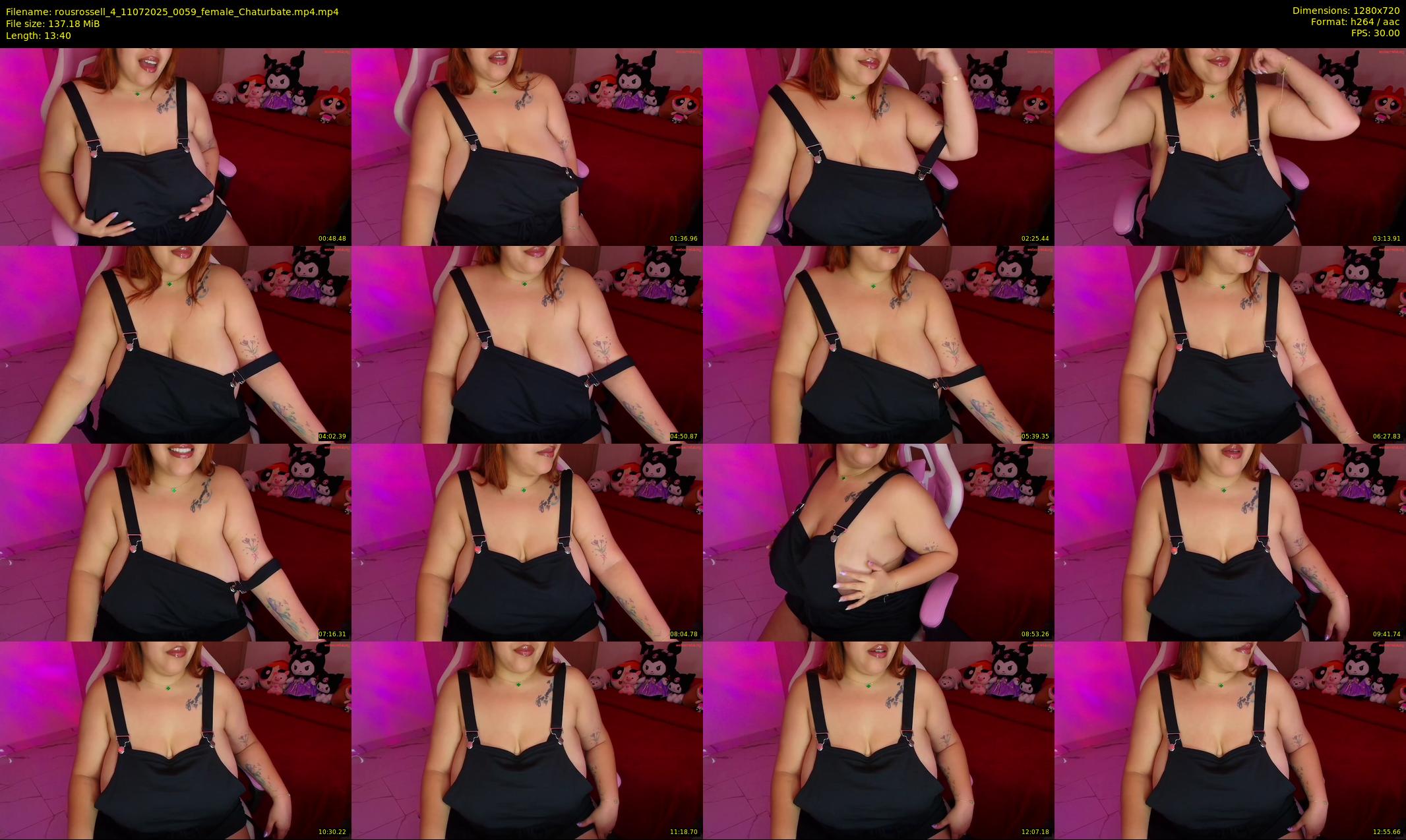 rousrossell_4 — 14 minute Chaturbate female cam show recording, 720p, Jul 11, 2025