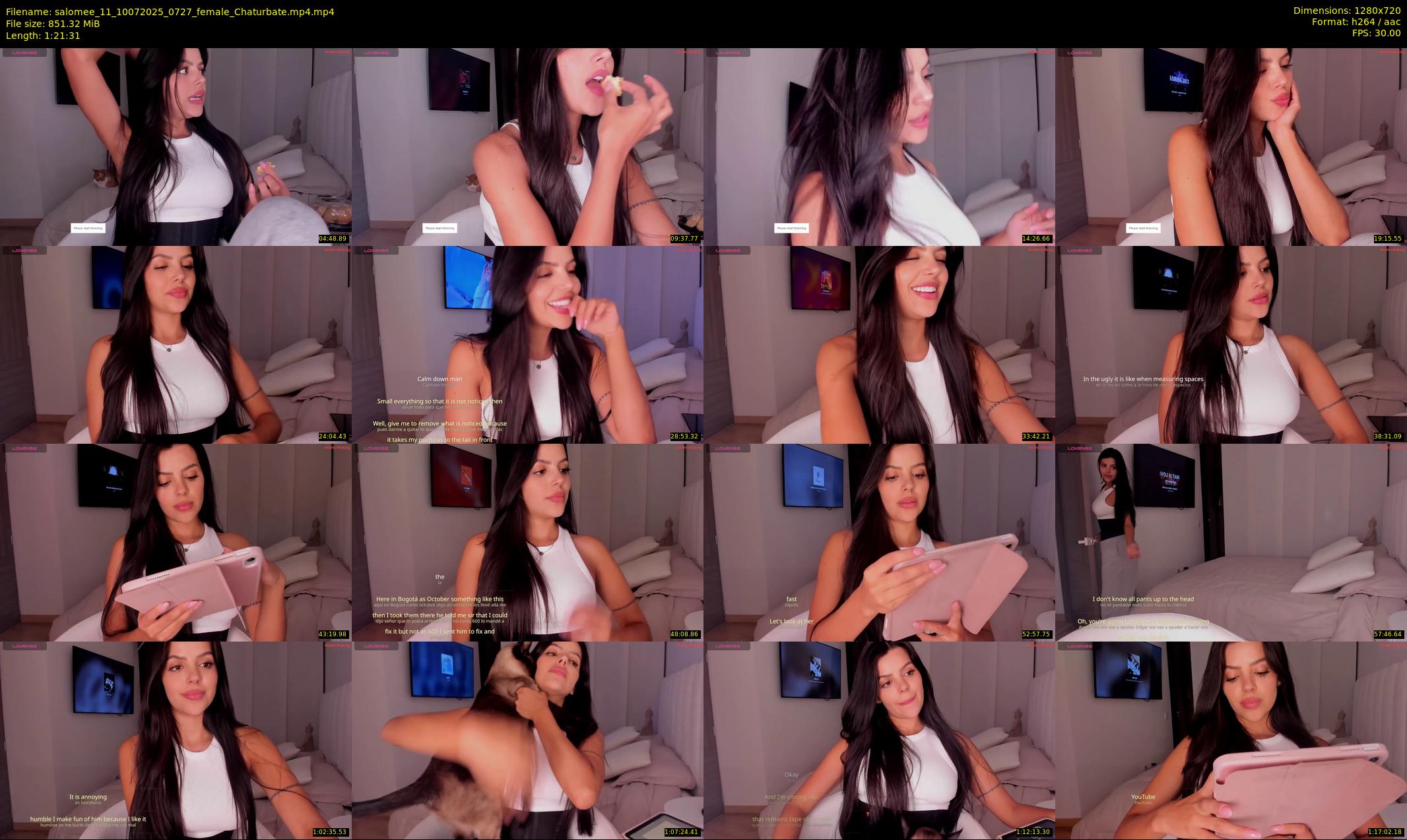 salomee_11 — 82 minute Chaturbate female cam show recording, 720p, Jul 10, 2025