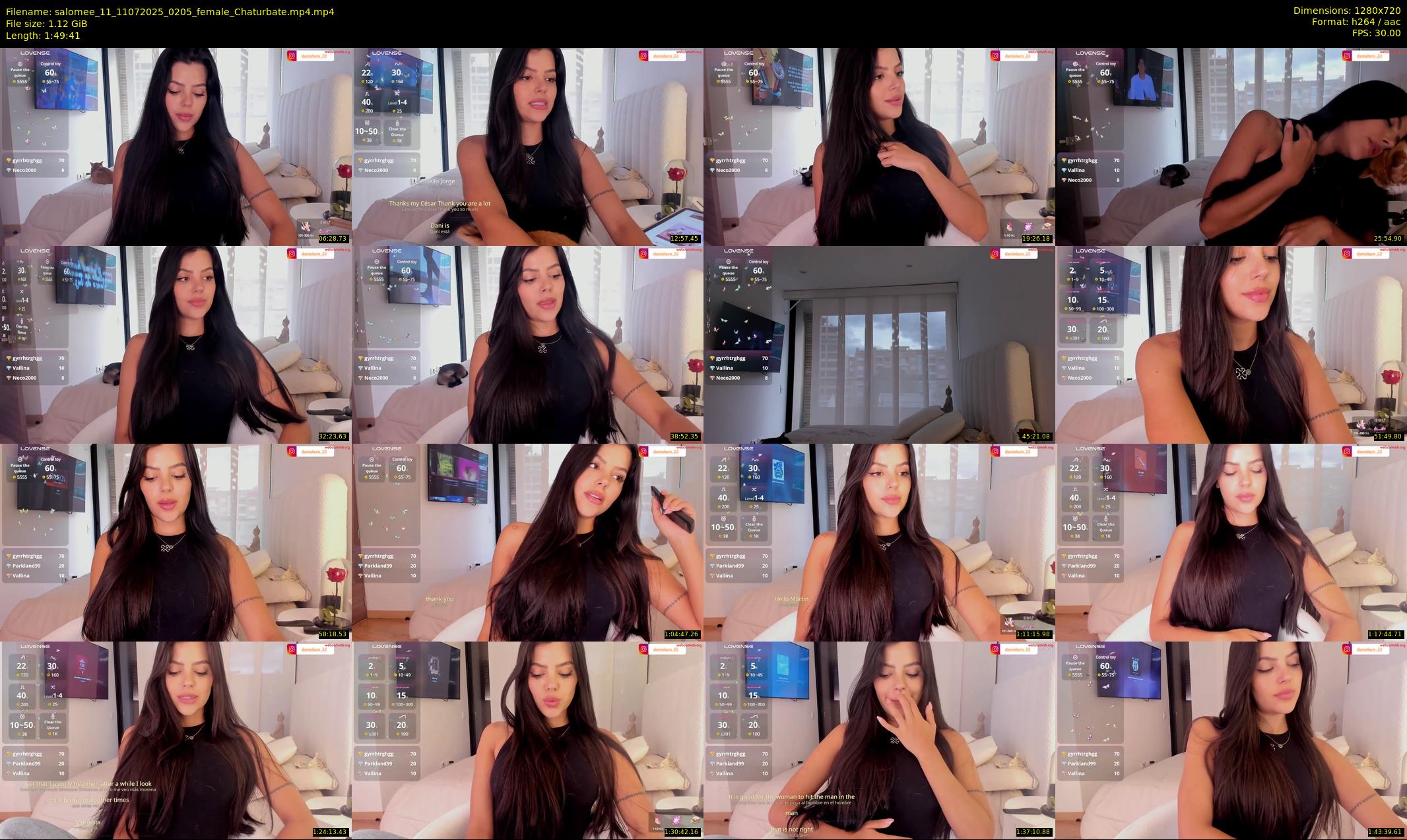 salomee_11 — 110 minute Chaturbate female cam show recording, 720p, Jul 11, 2025