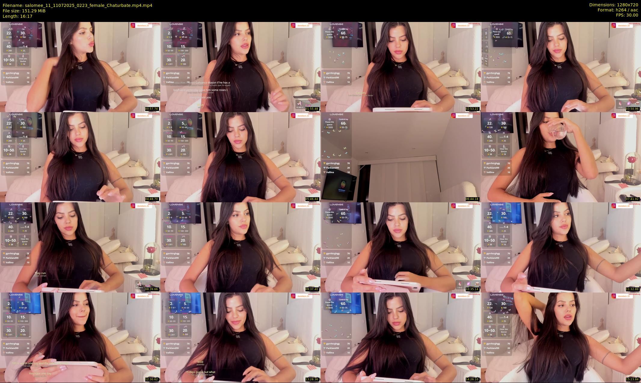 salomee_11 — 17 minute Chaturbate female cam show recording, 720p, Jul 11, 2025