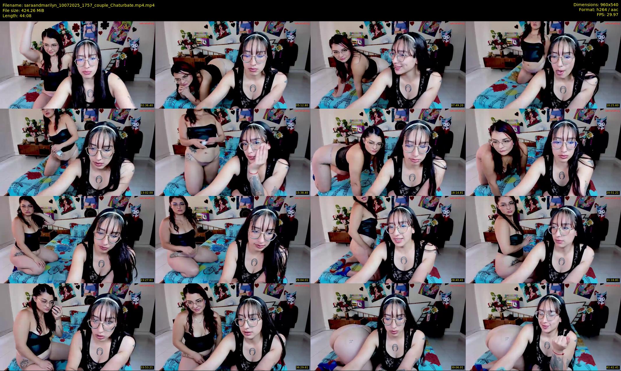 saraandmarilyn — 45 minute Chaturbate couple cam show recording, 480p, Jul 10, 2025