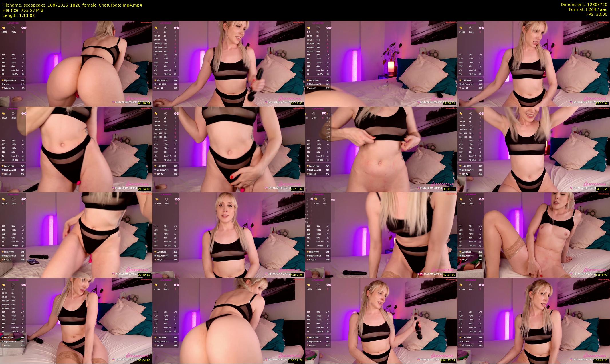 scoopcake — 74 minute Chaturbate female cam show recording, 720p, Jul 10, 2025