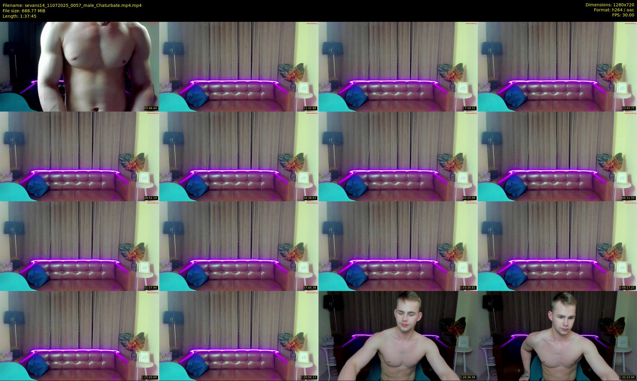 sevans14 — 98 minute Chaturbate male cam show recording, 720p, Jul 11, 2025